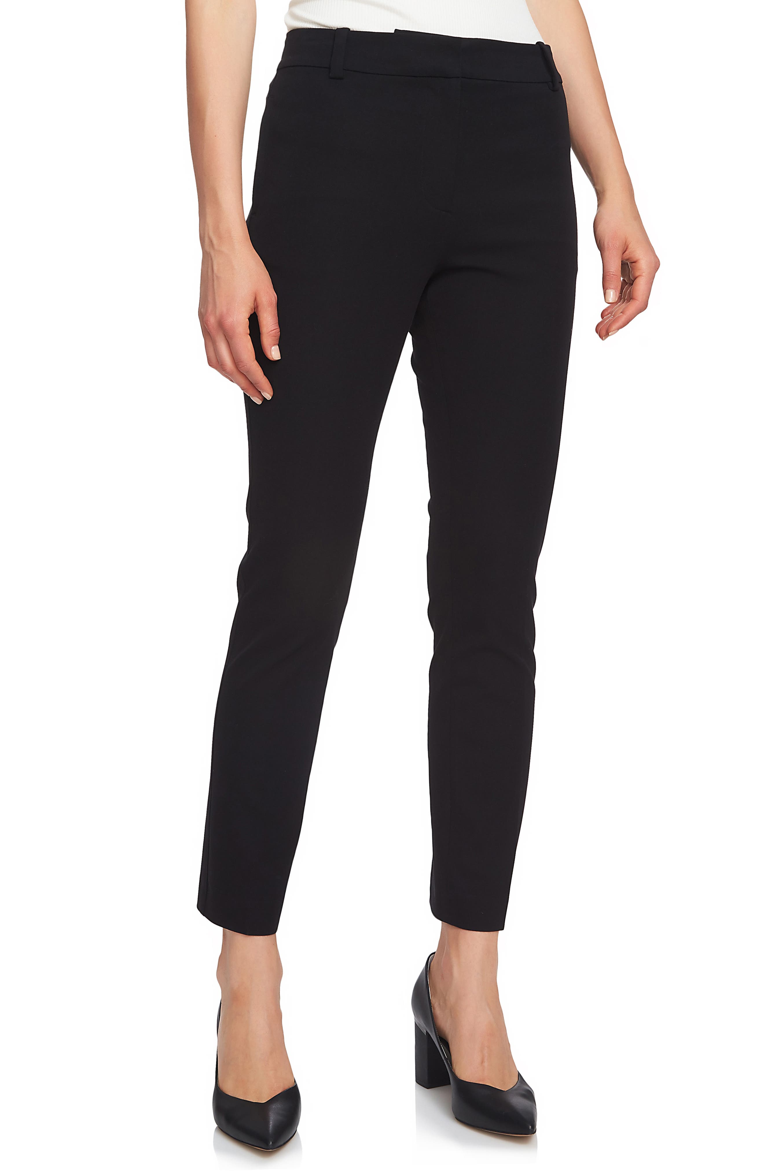 Women's 1.state Stretch Twill Slim Ankle Pants, 0 - Black Women's 1.state Stretch Twill Slim Ankle Pants, 0 - Black