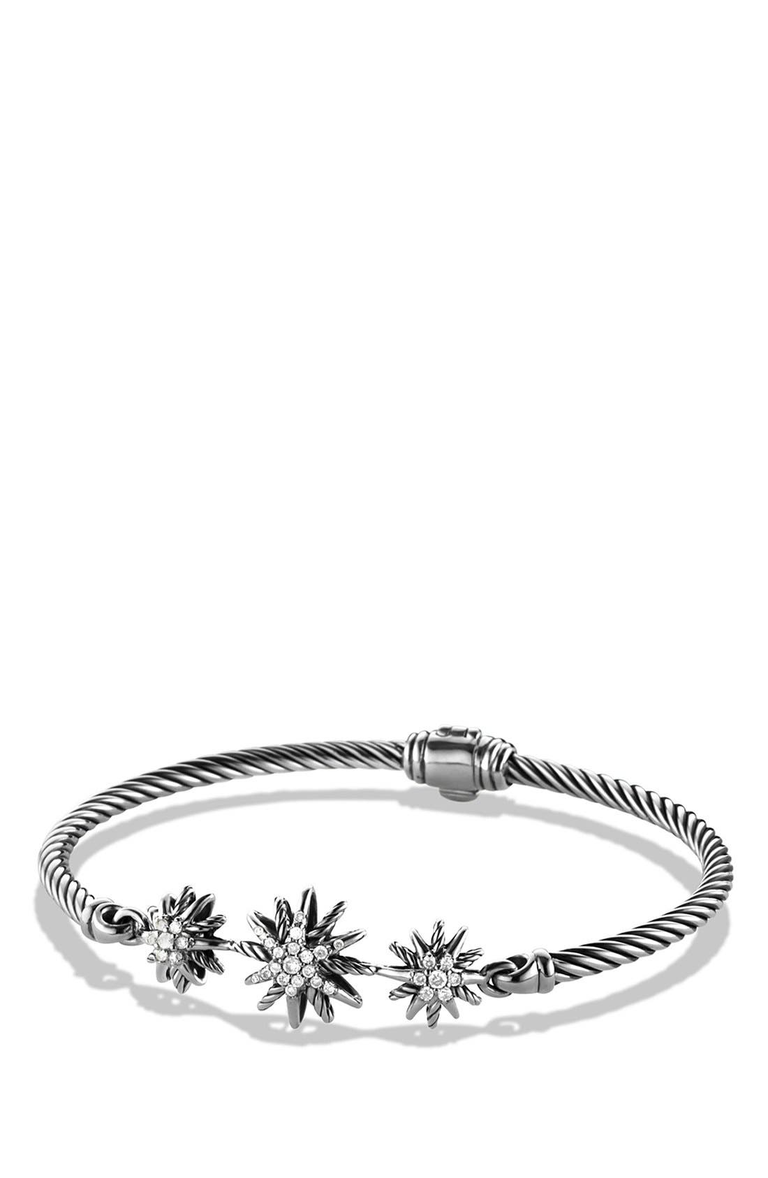 David Yurman 'Starburst' ThreeStation Cable Bracelet with
