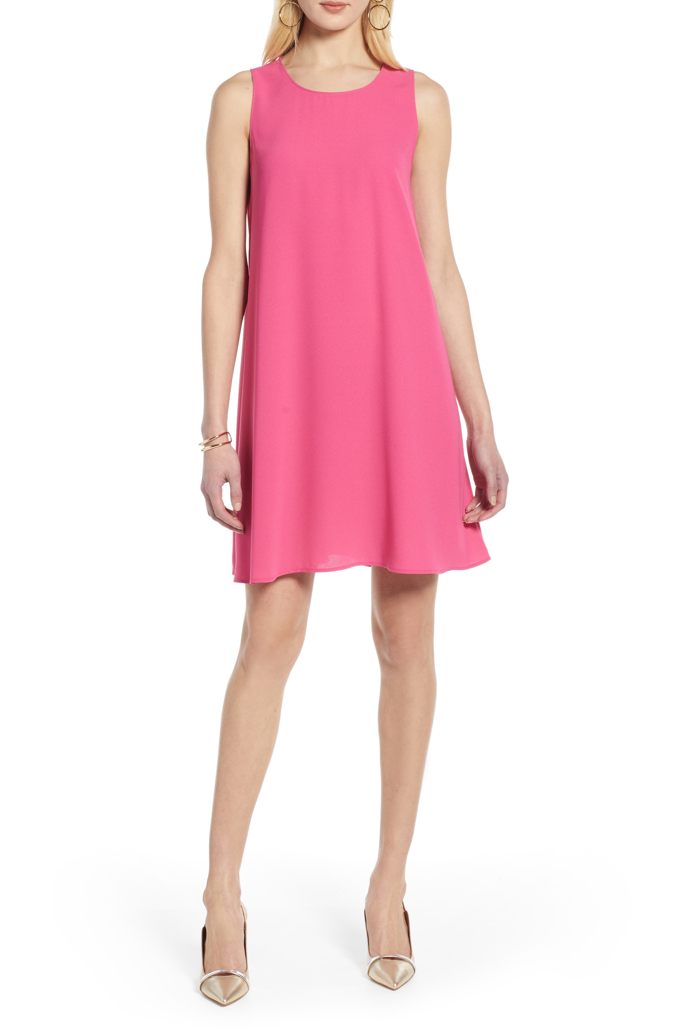 Halogen A-Line Dress, Pink
