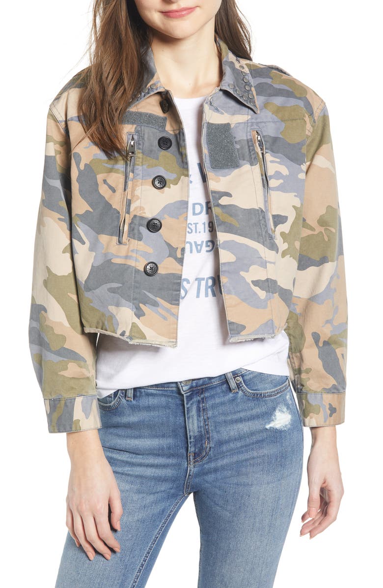 Zadig & Voltaire Jackets CAMOUFLAGE CROP JACKET