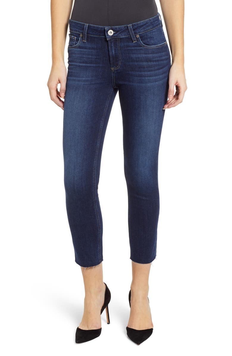 Paige Jeans TRANSCEND VINTAGE - SKYLINE RAW HEM CROP SKINNY JEANS