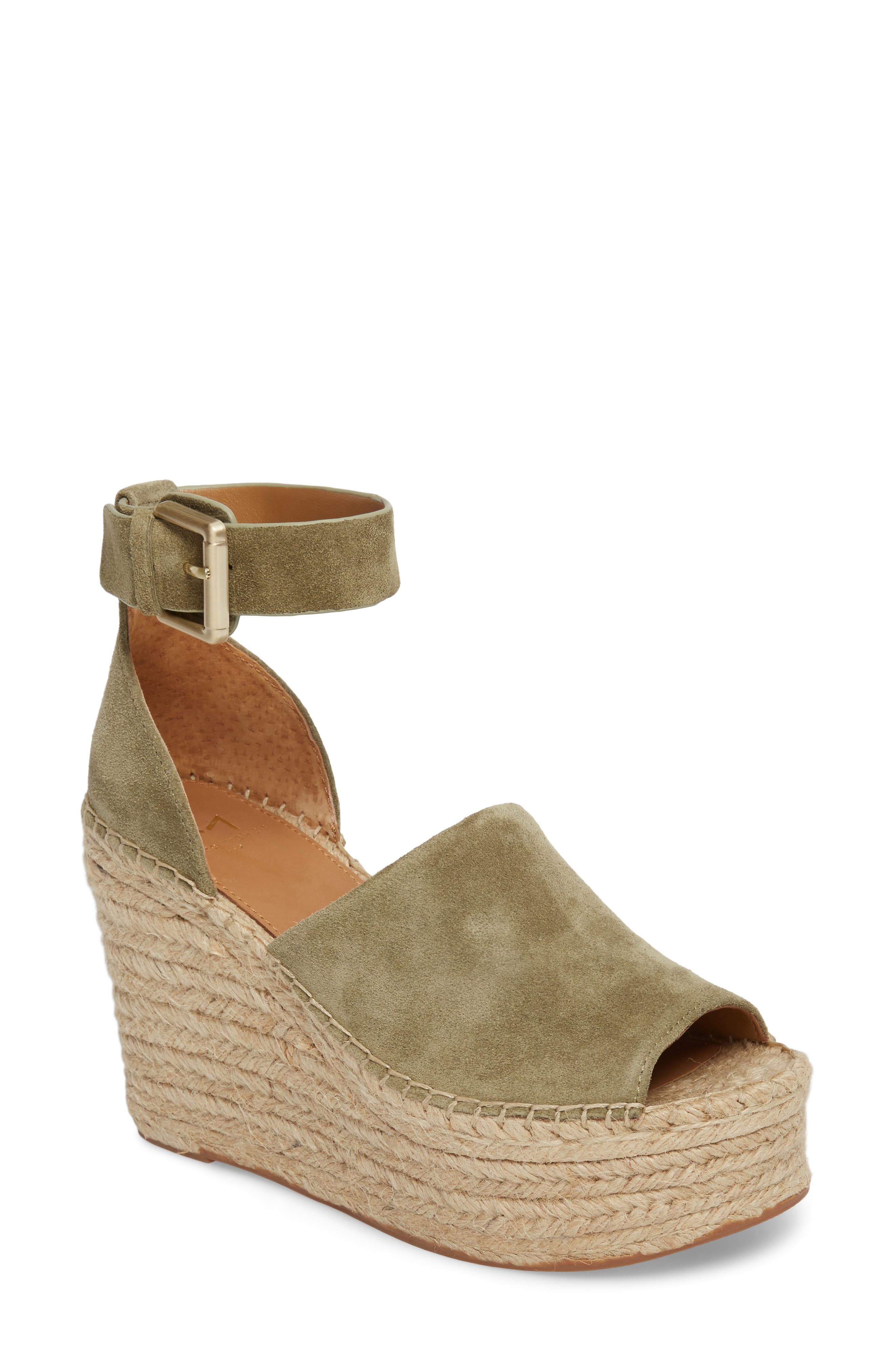 Marc Fisher Ltd Adalyn Espadrille Wedge Sandal, Green