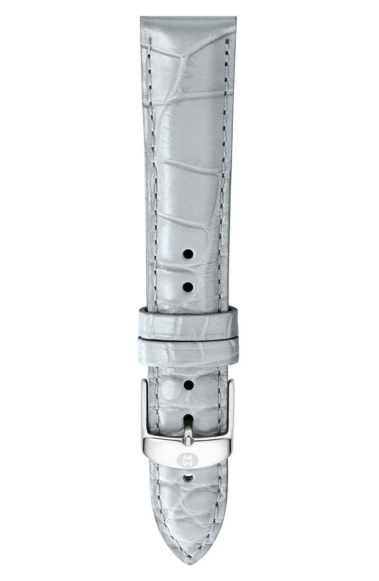 Michele Watches 18MM ALLIGATOR WATCH STRAP