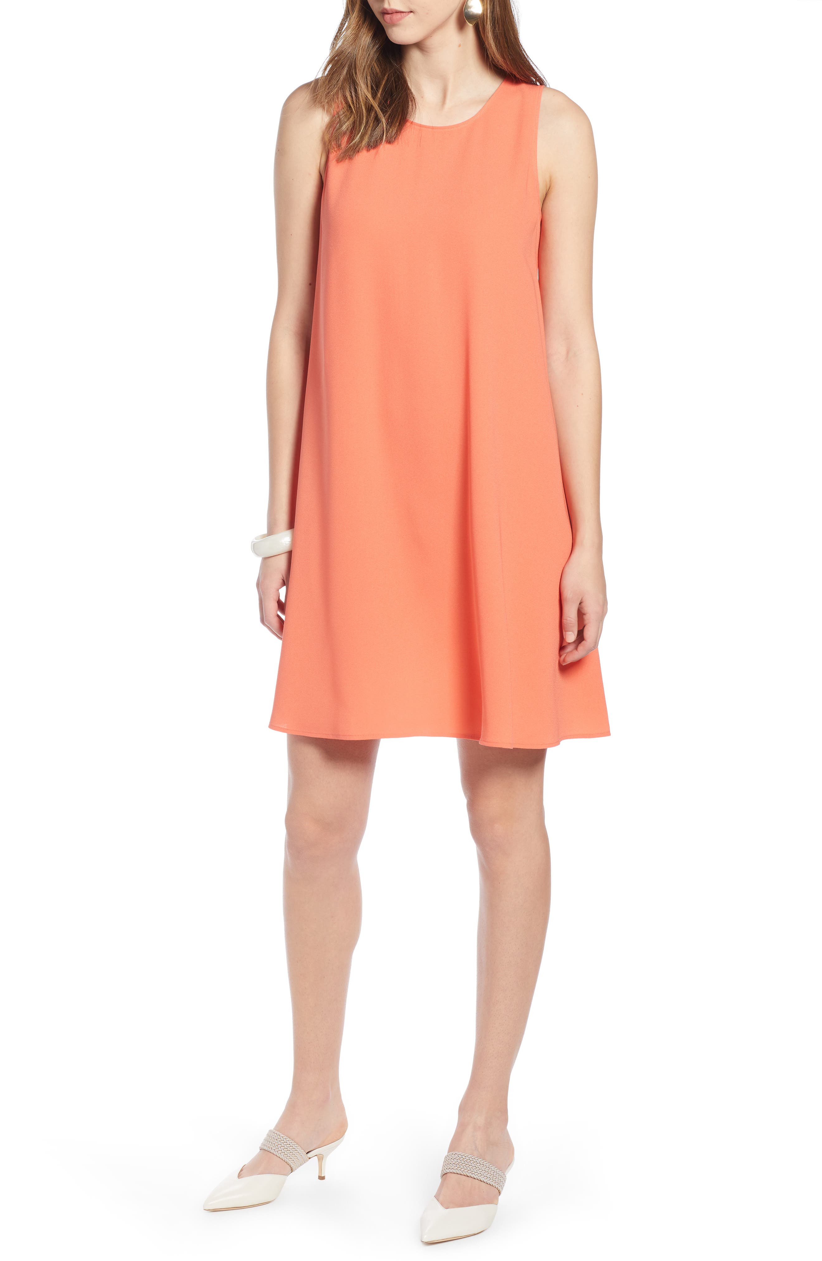 Halogen A-Line Dress, Orange