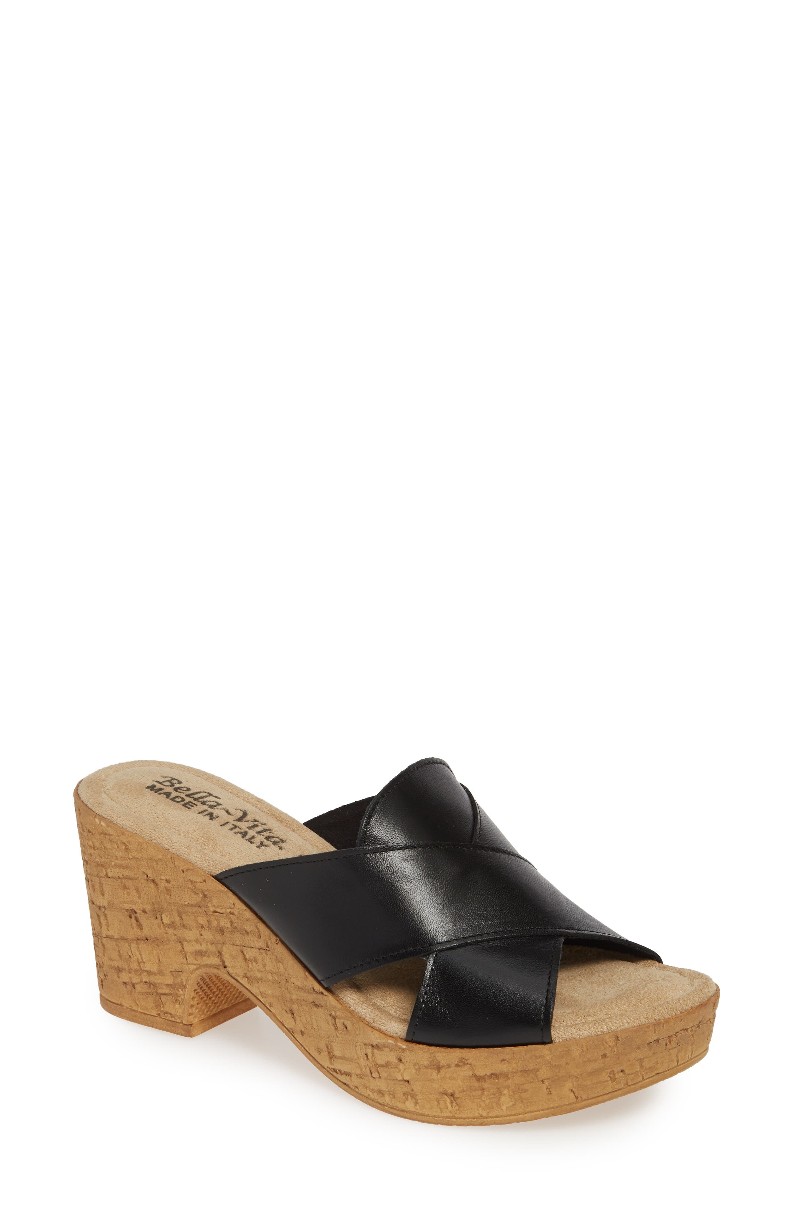 Bella Vita Platform Sandal, Black
