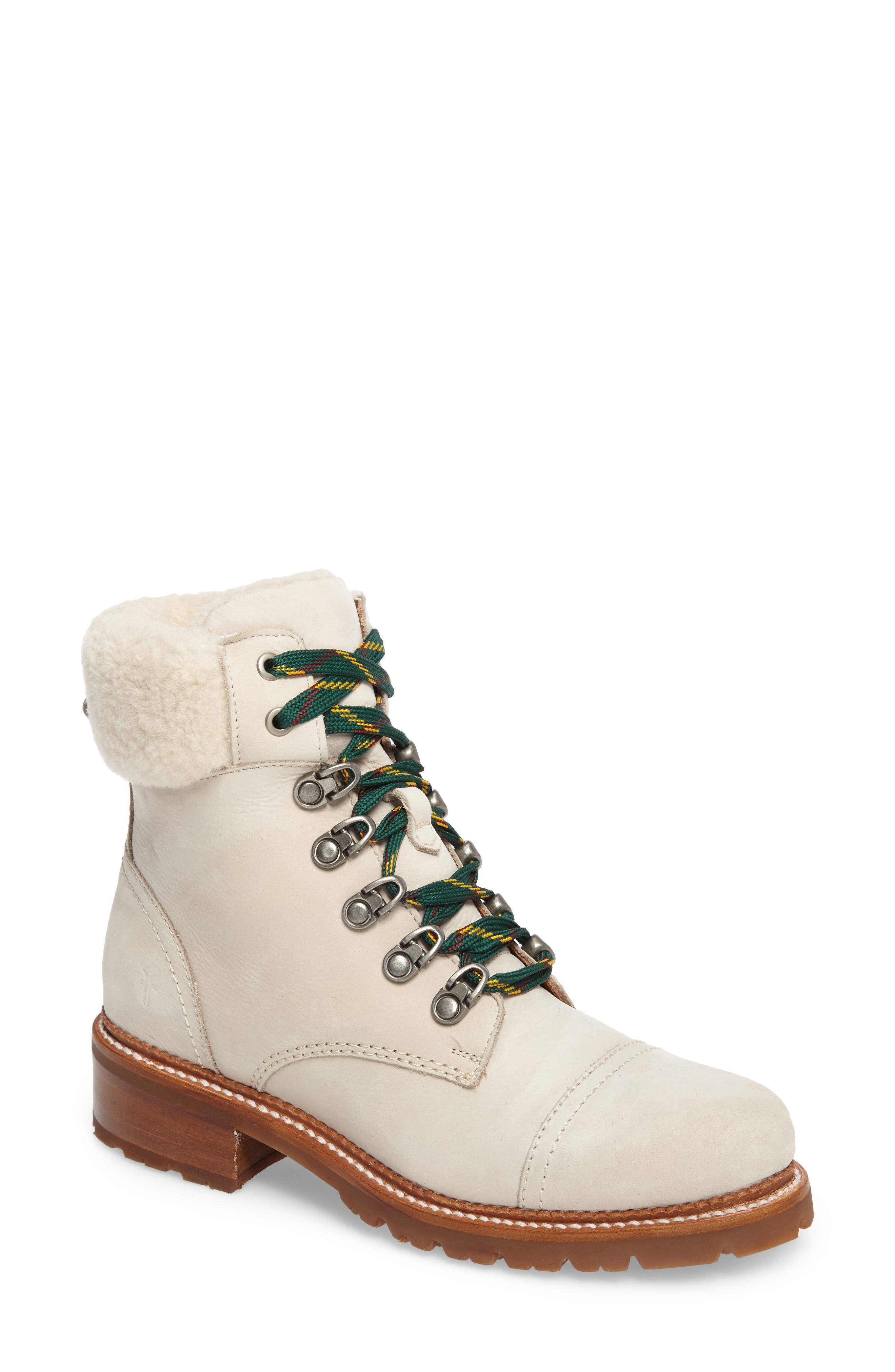 Frye Samantha Water Resistant Hiking Boot, White