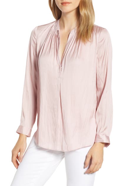 Nic+zoe Tops DESTINATION SPLIT NECK BLOUSE
