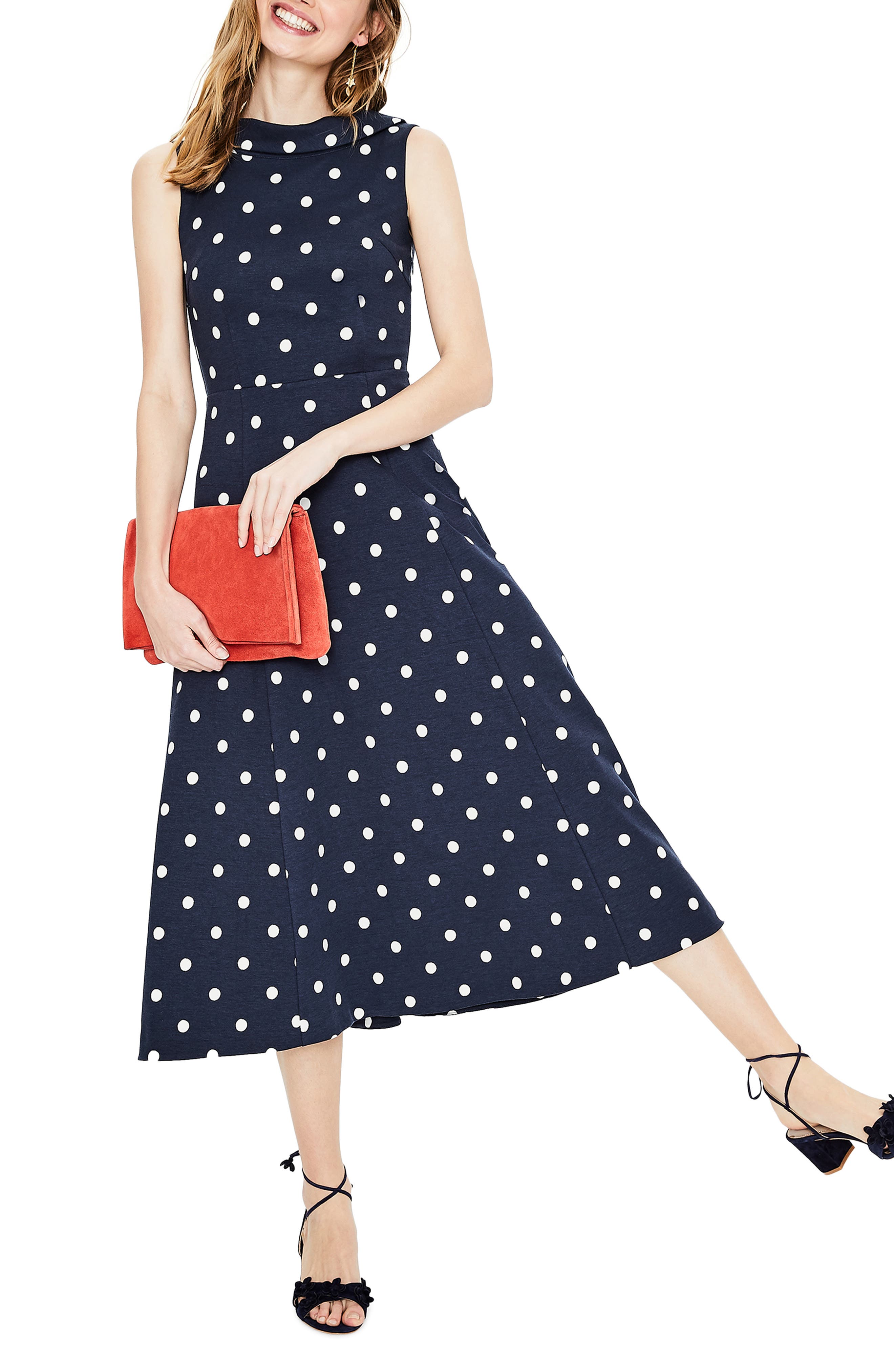 Boden Aria Ponte Midi Dress | Nordstrom