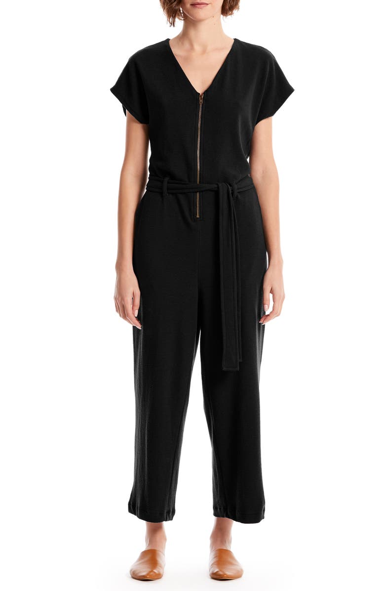 Michael Stars Suits FIONA ZIP-UP COTTON BLEND JUMPSUIT