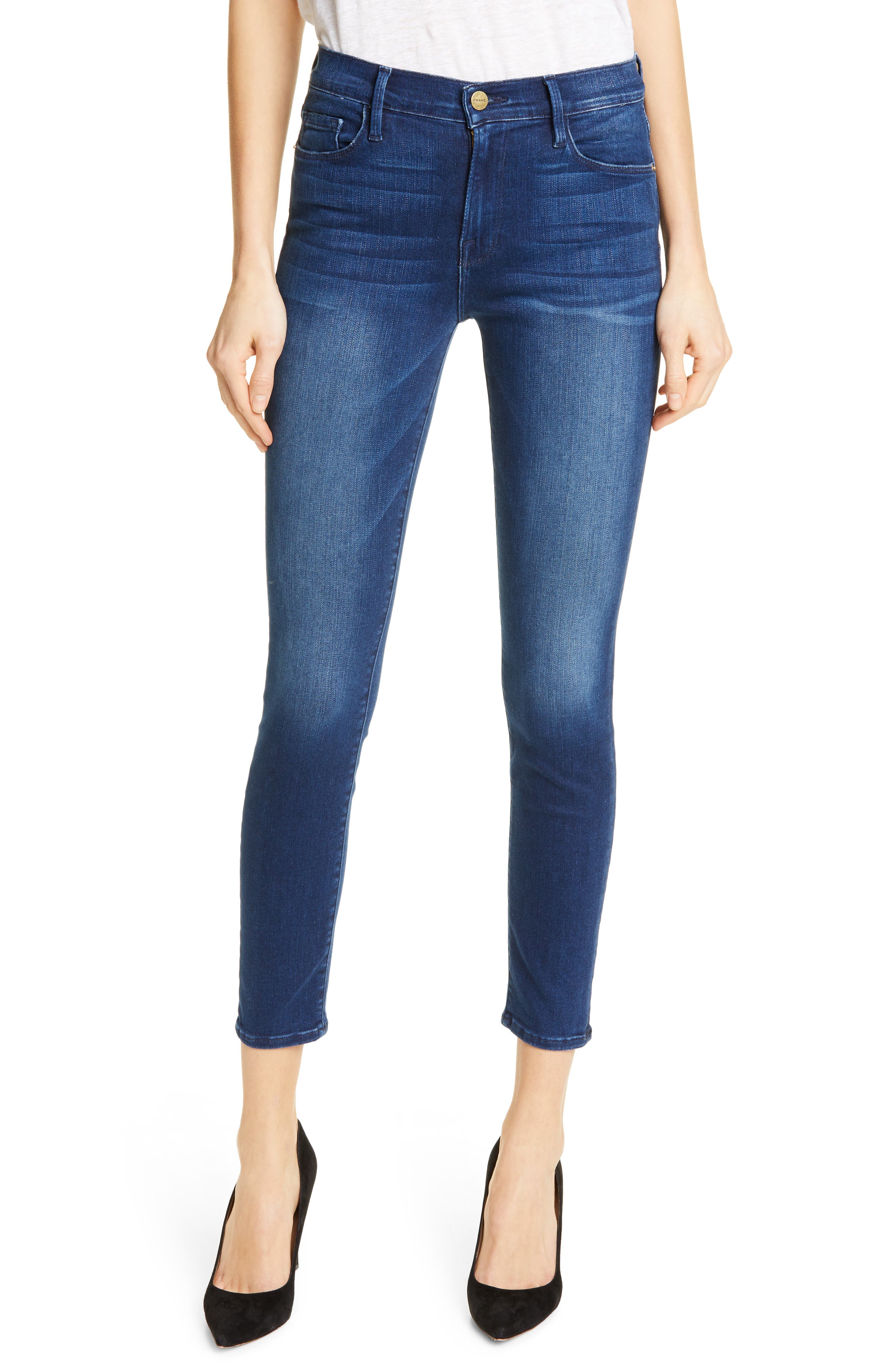 FRAME Le Skinny de Jeanne Crop Jeans (Cantine) Nordstrom