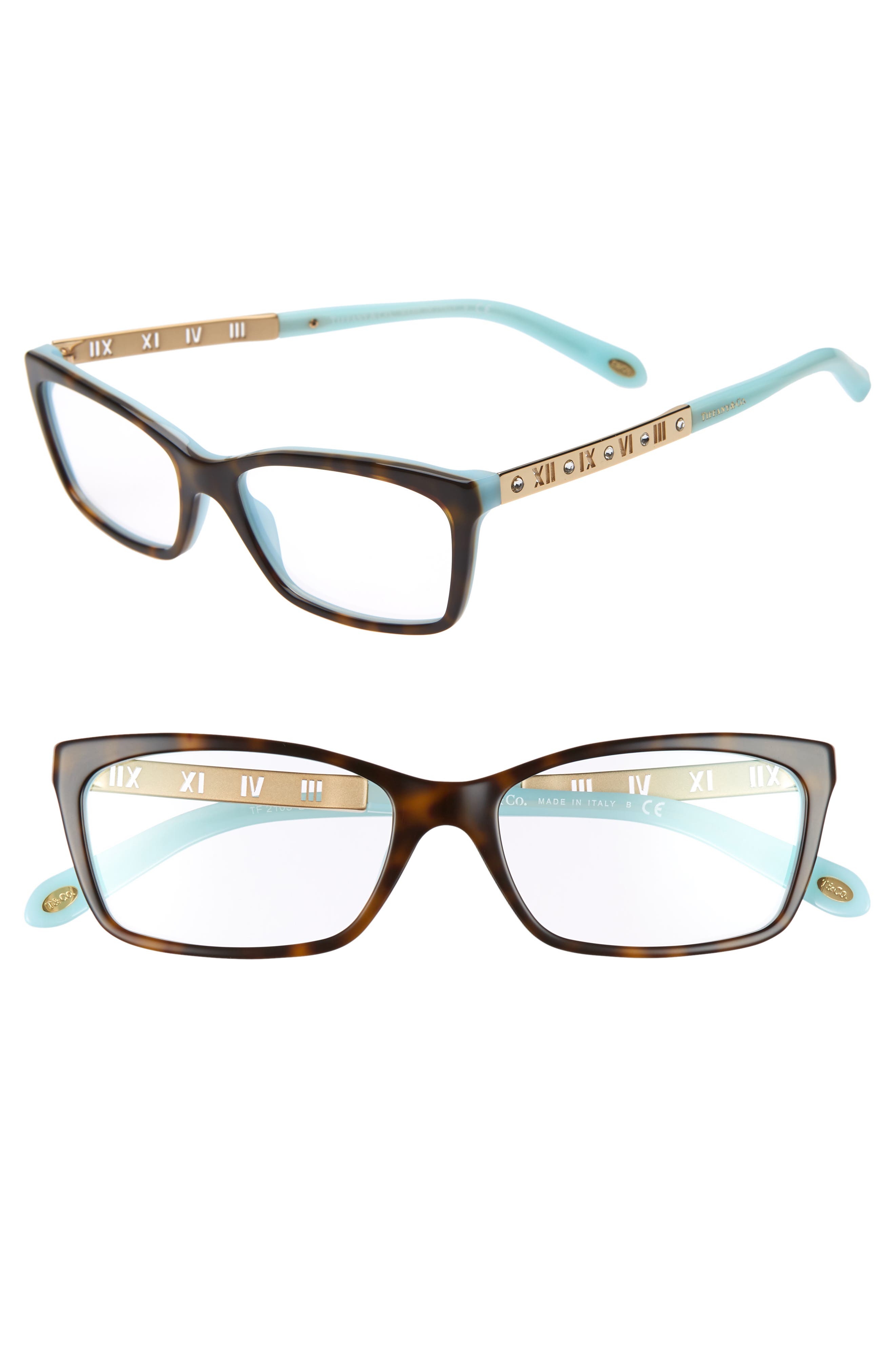 EAN 8053672305531 Women's Tiffany & Co. 53Mm Optical Glasses Havana/ Blue