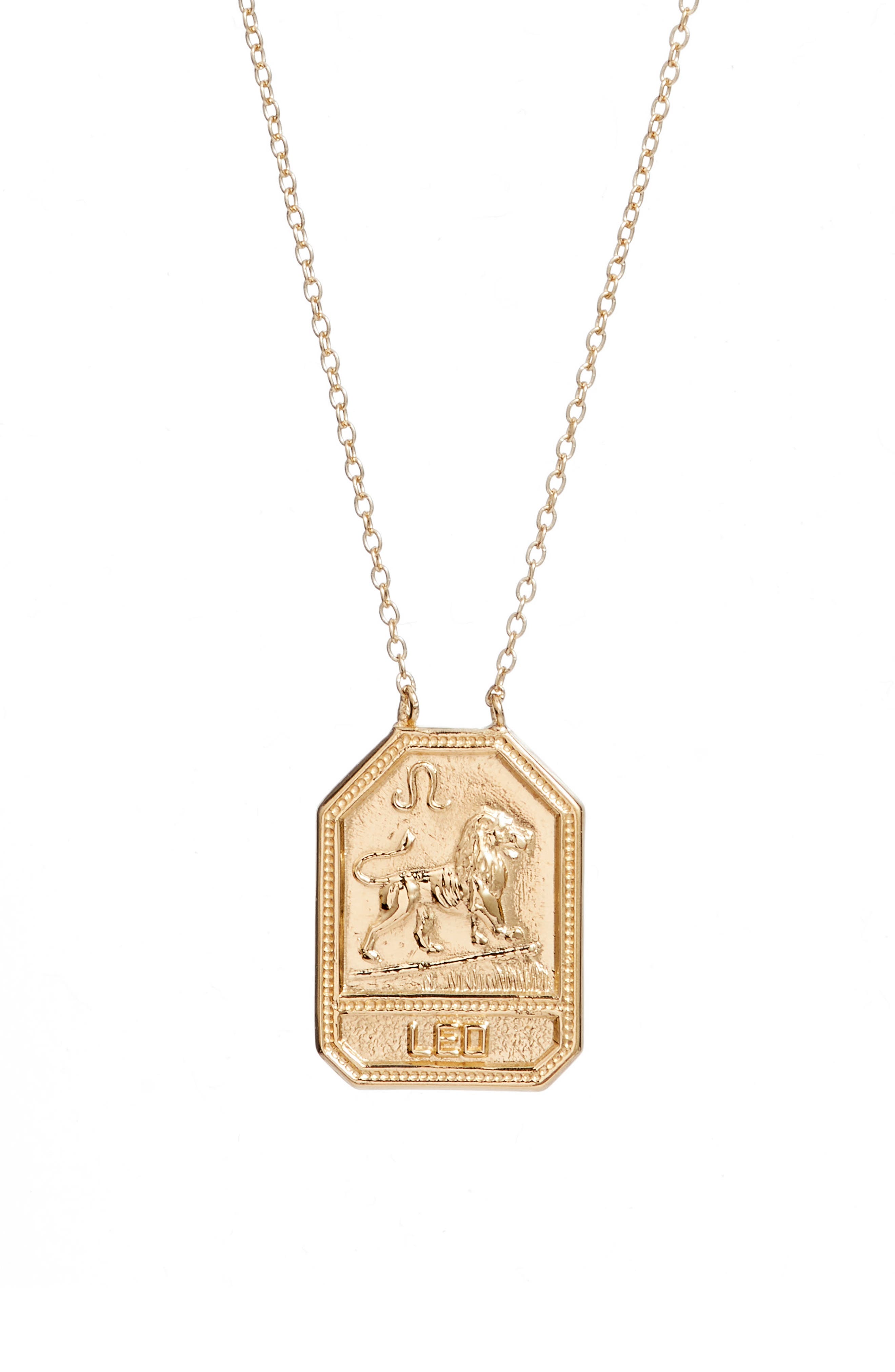 JENNIFER ZEUNER JENNIFER ZEUNER KIANA ZODIAC PENDANT NECKLACE