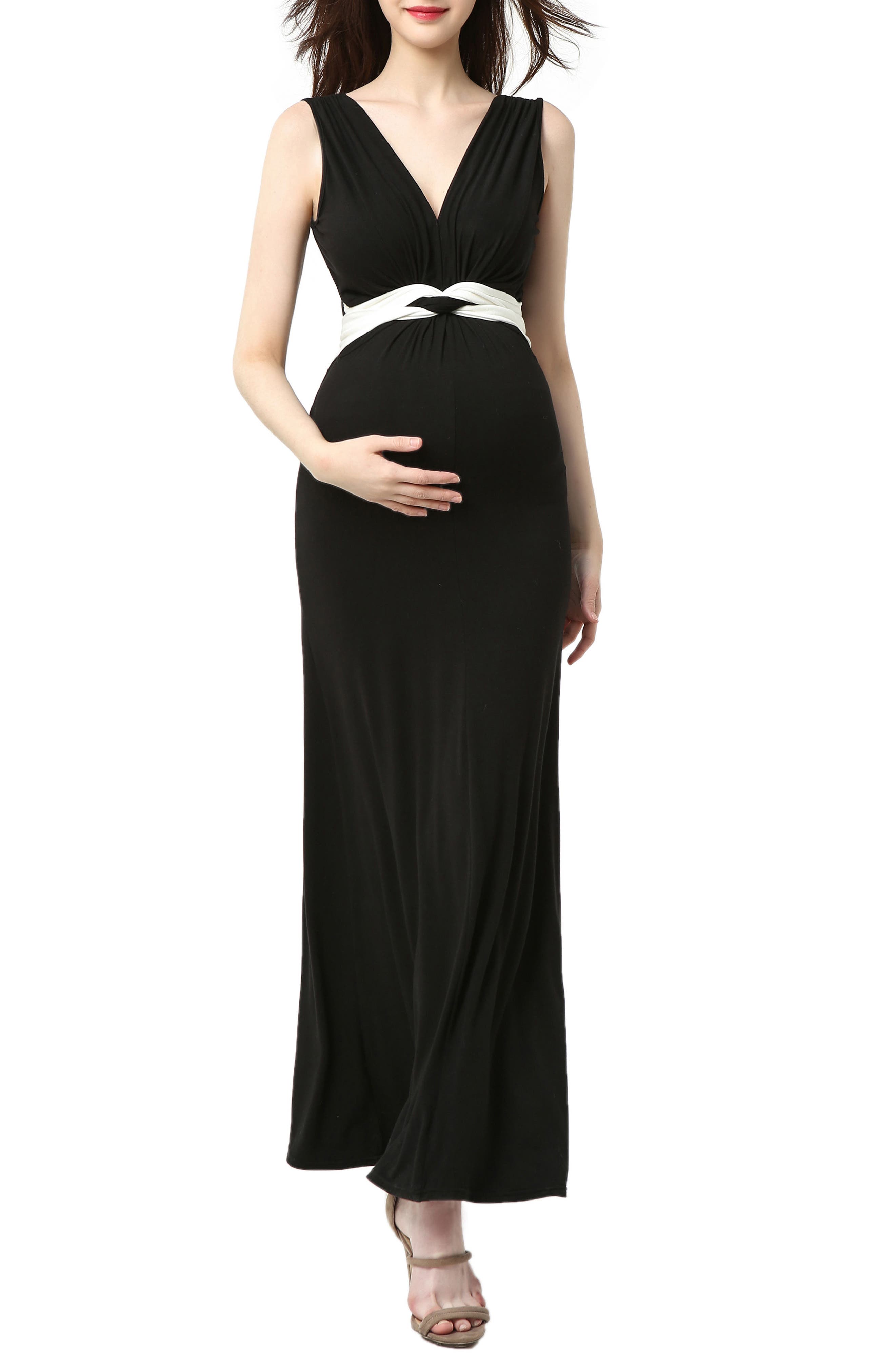 Kimi And Kai Scarlett Maternity Maxi Dress, Black