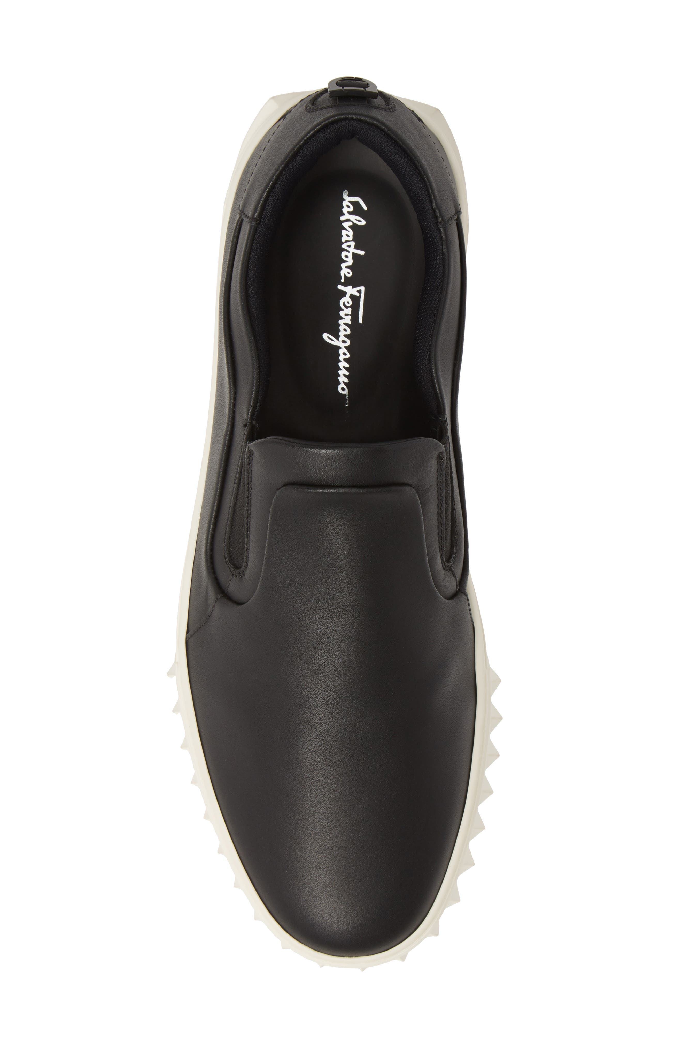 Salvatore Ferragamo Men�s Cruise Slipon Sneakers In Black