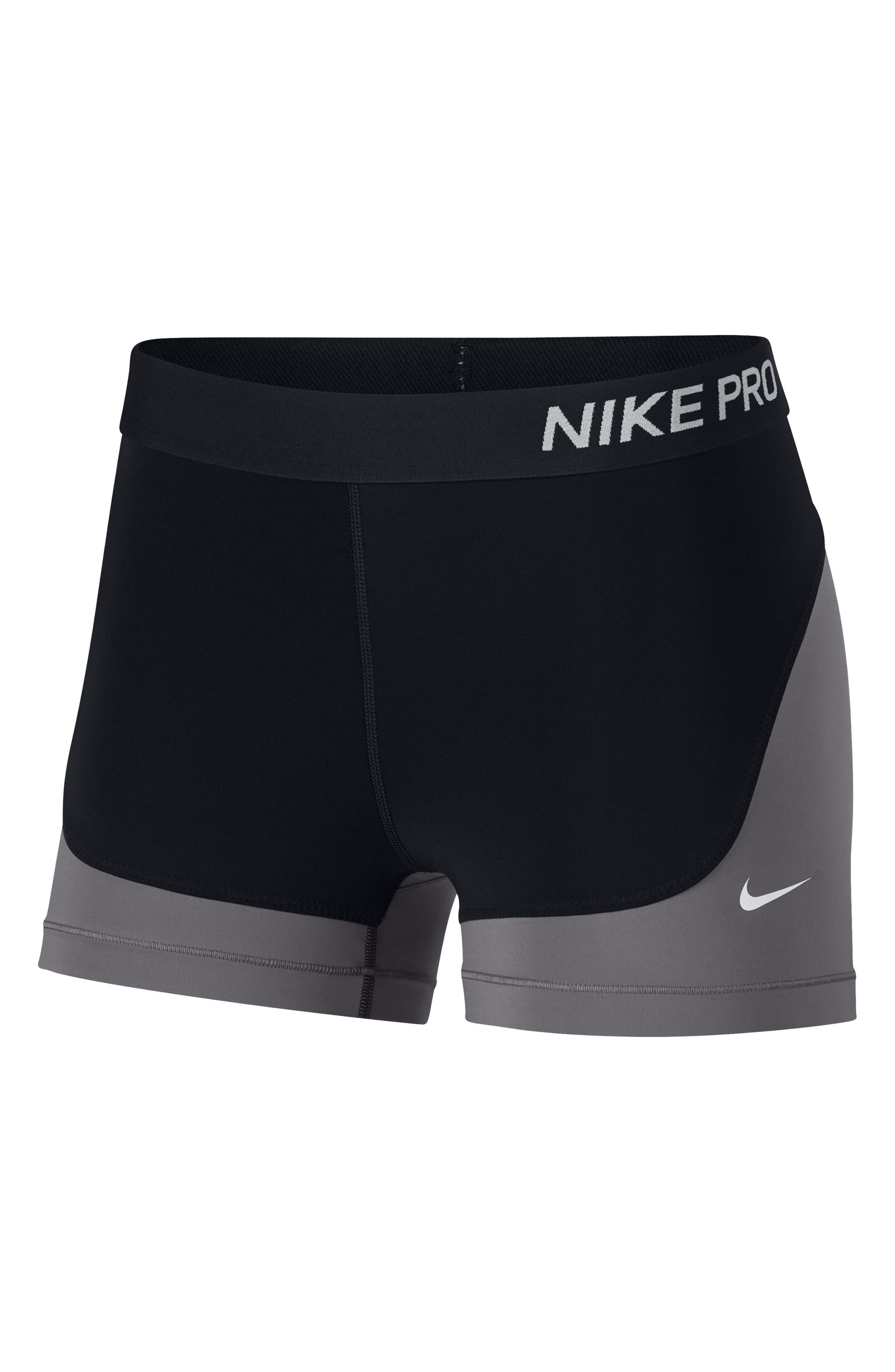 Nike Pro Compression Shorts In Black/ Gun Smoke/ White ModeSens