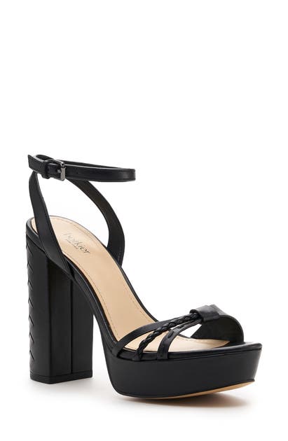Click to view more detailed imagery on our partner's website Botkier Petra Ankle Strap Platform Sandal In Black Leather