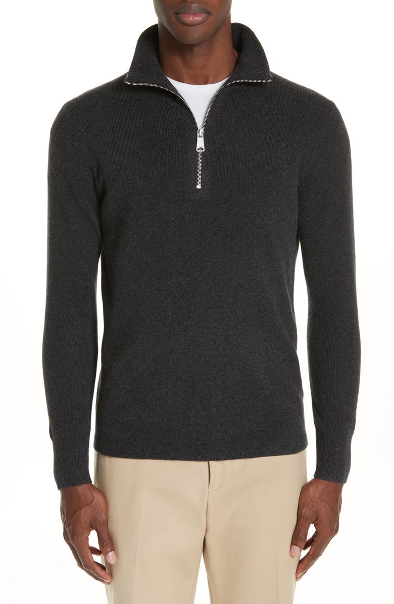Burberry Hendon Quarter Zip Cashmere Sweater (Regular Retail Price ...