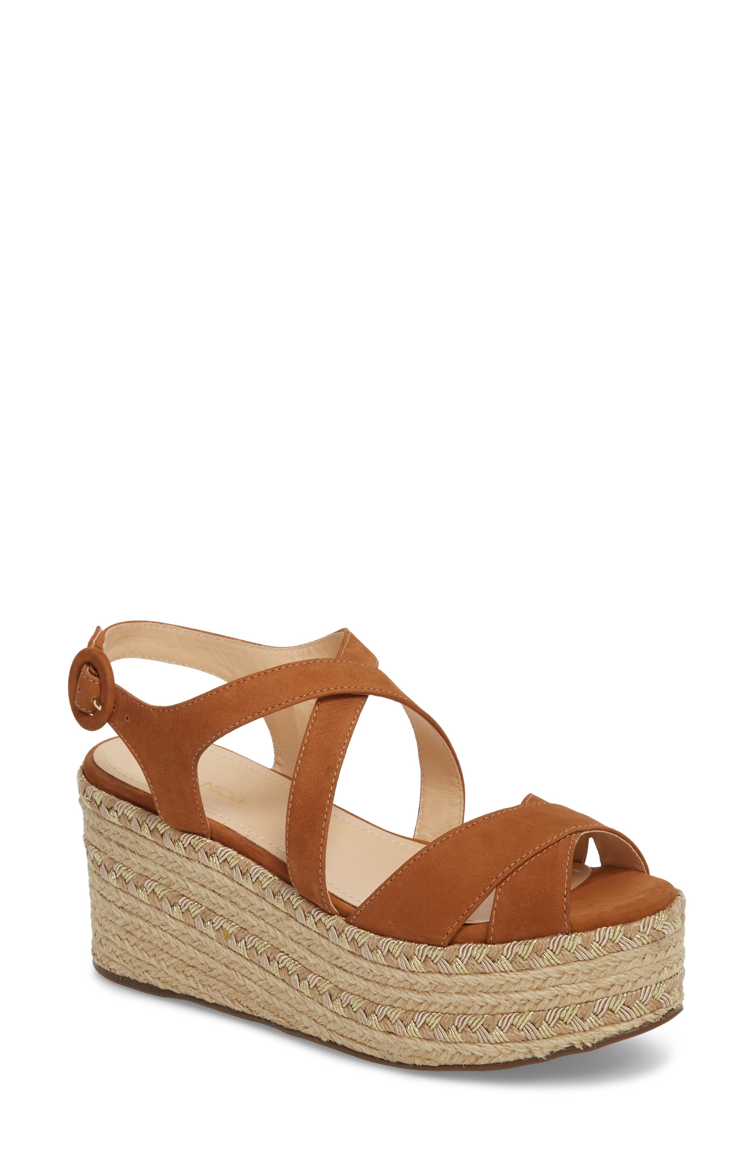 Klub Nico Vikki Espadrille Platform Sandal, Brown