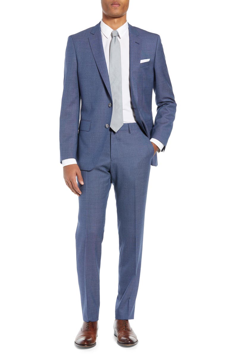 Boss Suits HUTSON/GANDER SLIM FIT SOLID WOOL SUIT