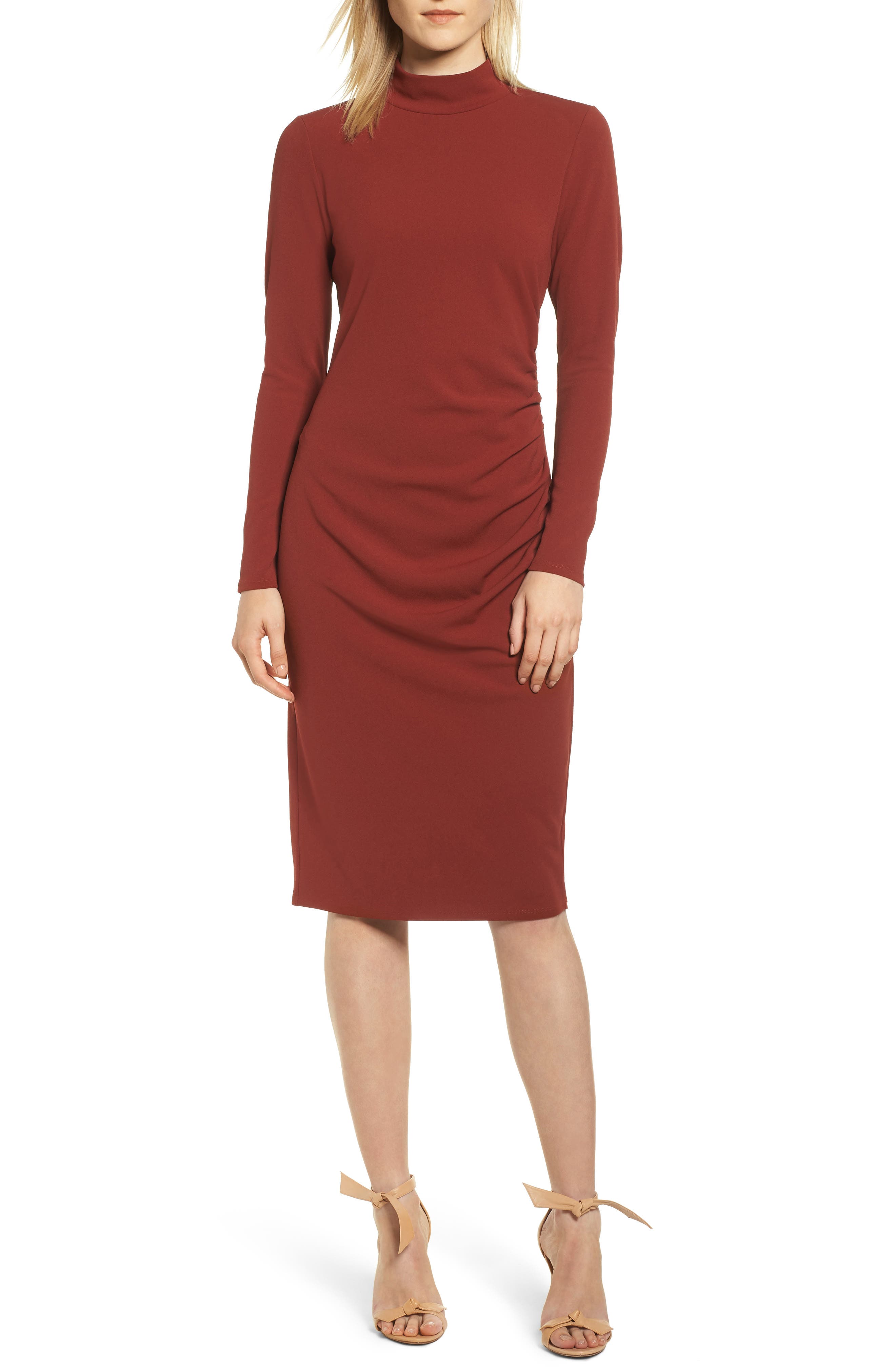 Chelsea28 Mock Neck Body-Con Dress