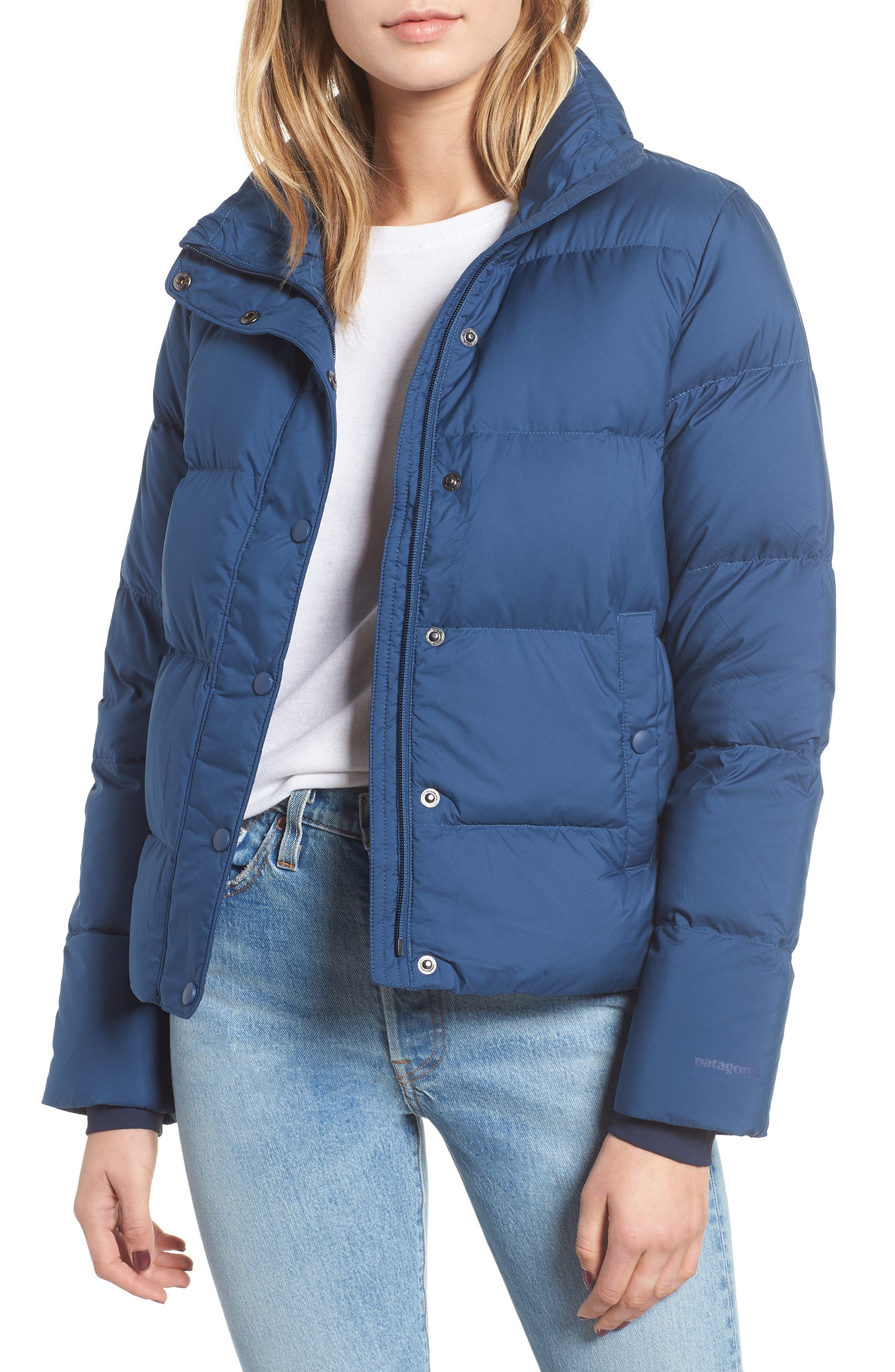 Patagonia Silent Water Repellent 700-Fill Power Down Insulated Jacket, Blue