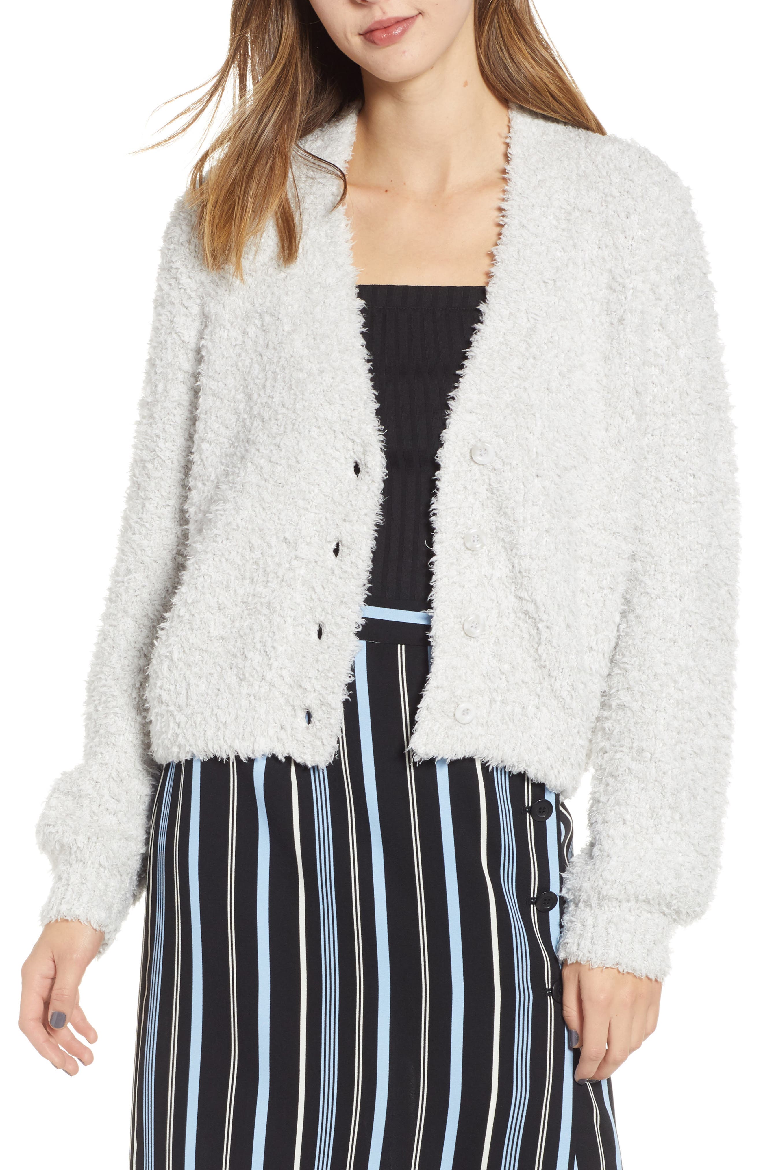 BP. Fluffy Cardigan (Regular & Plus Size) Nordstrom