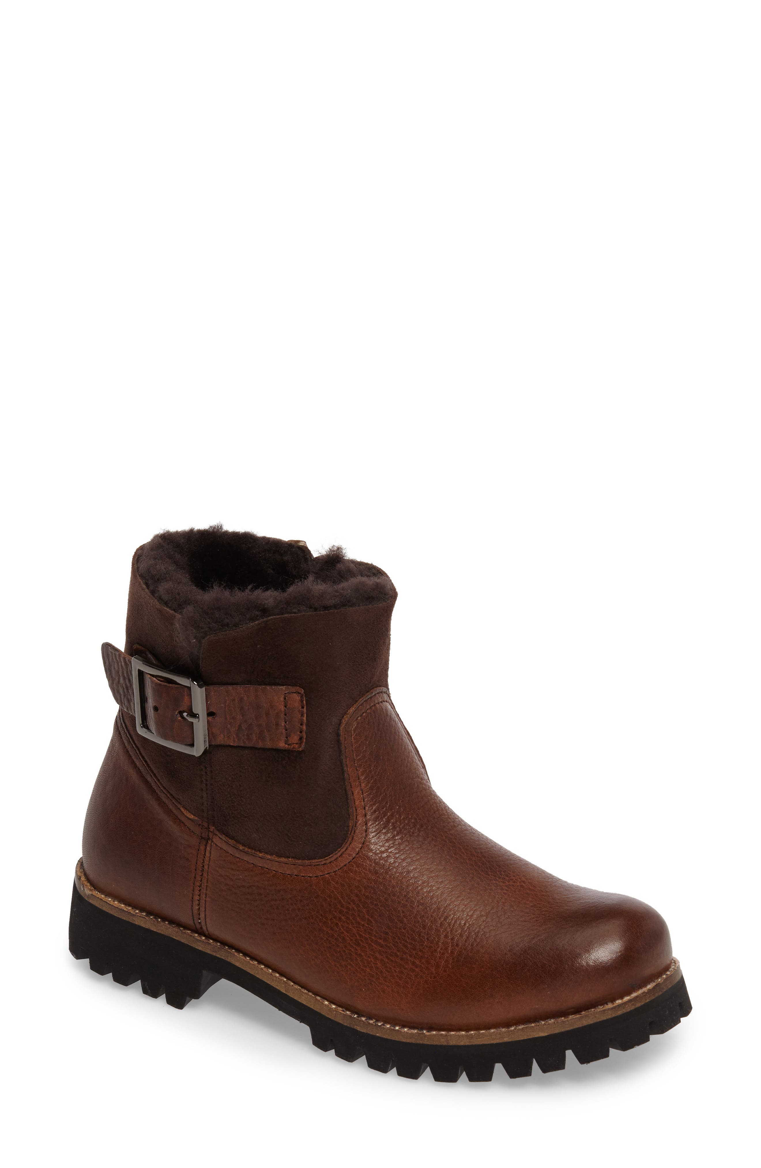 Blackstone Ol06 Genuine Shearling Lined Bootie Brown