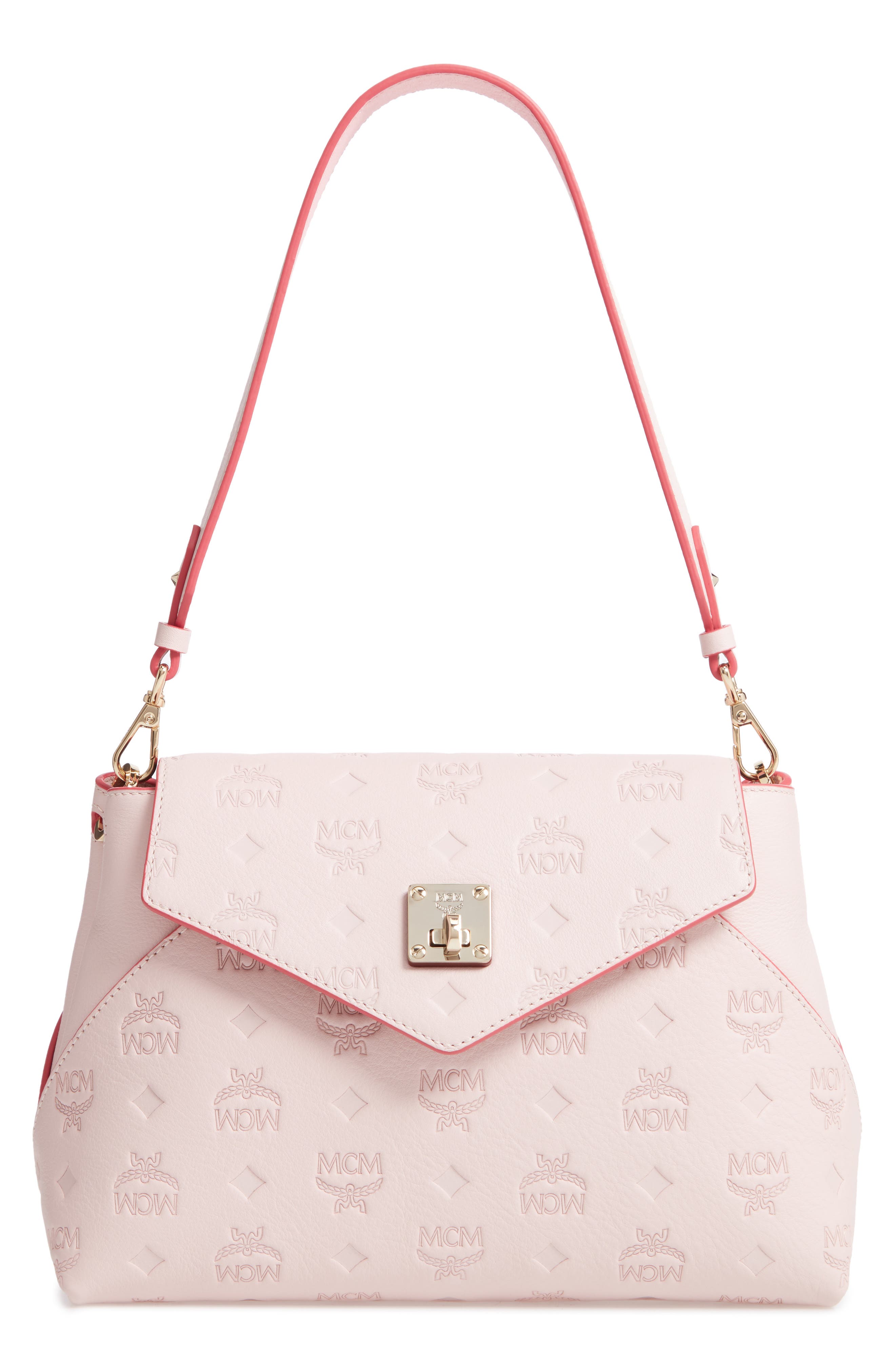 MCM Essentials Monogram Leather Small Crossbody Bag Nordstrom