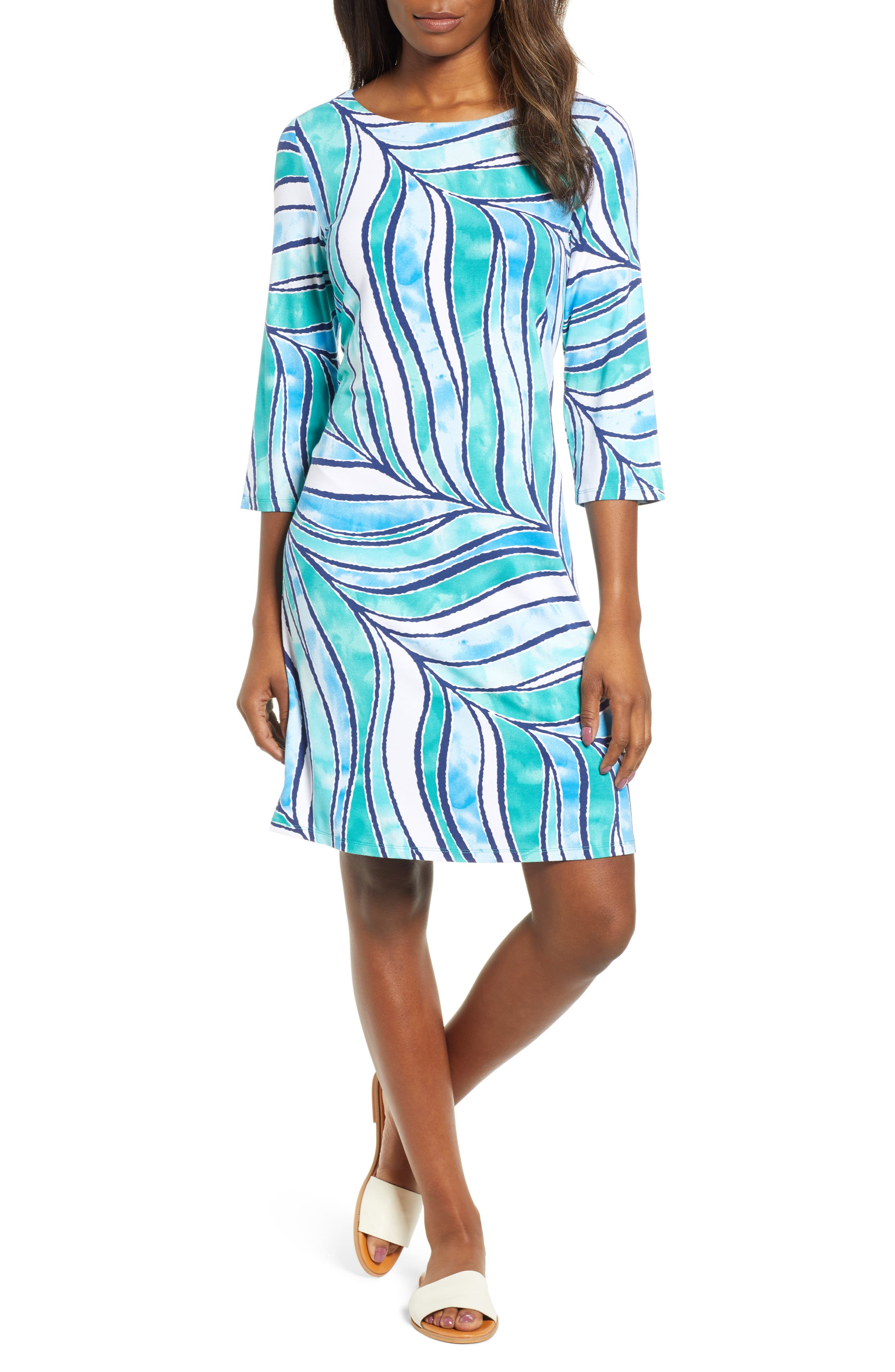 Tommy Bahama Batiki Tiki Shift Dress, Green