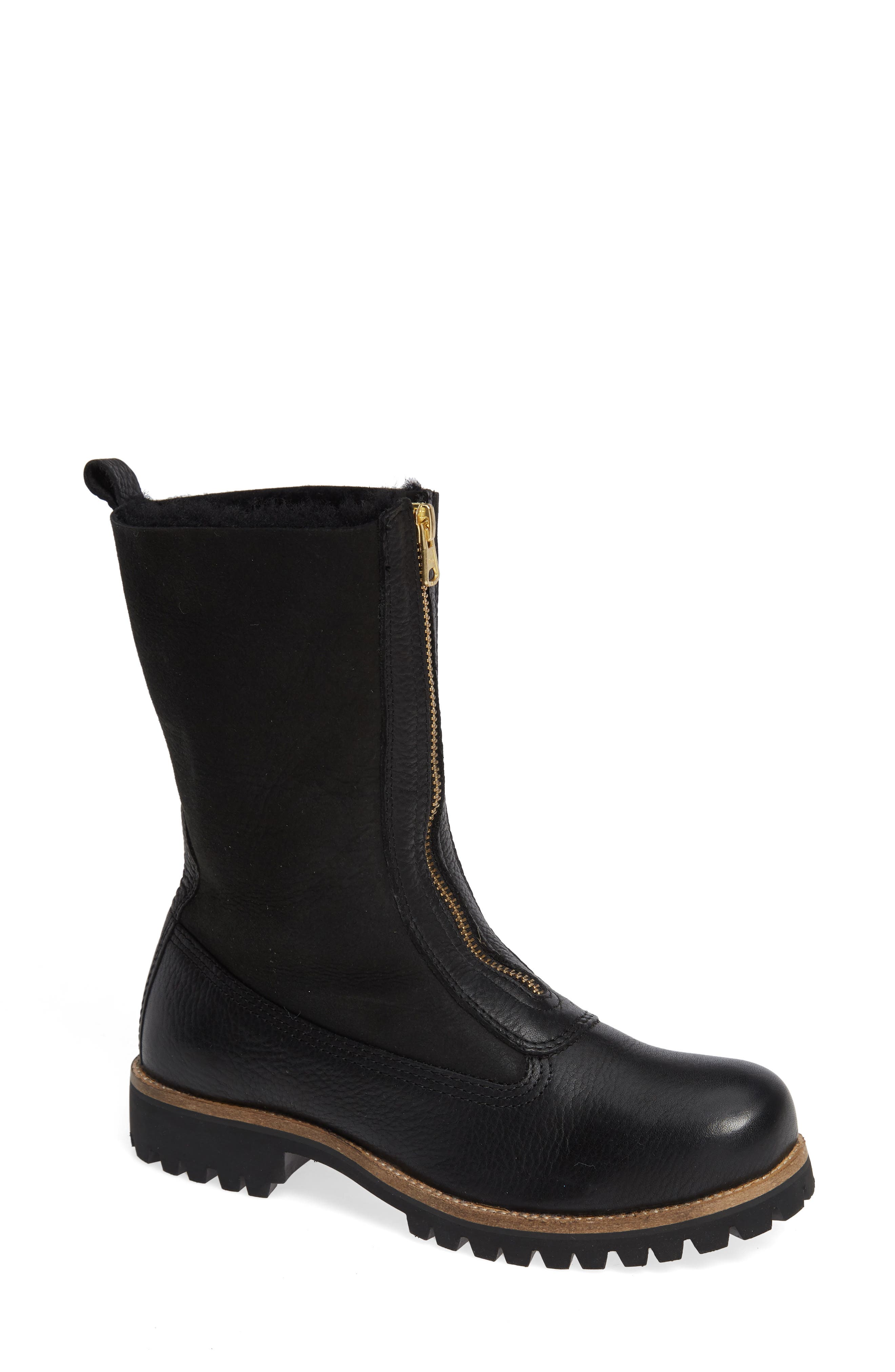 Blackstone Ql53 Genuine Shearling Lined Bootie, Black