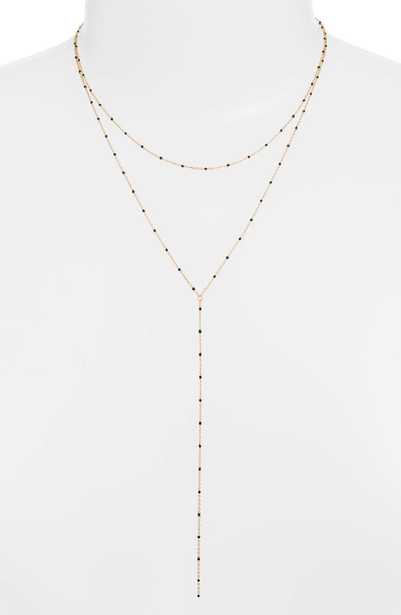 Argento Vivo Accessories ENAMEL BEAD LAYER Y-NECKLACE