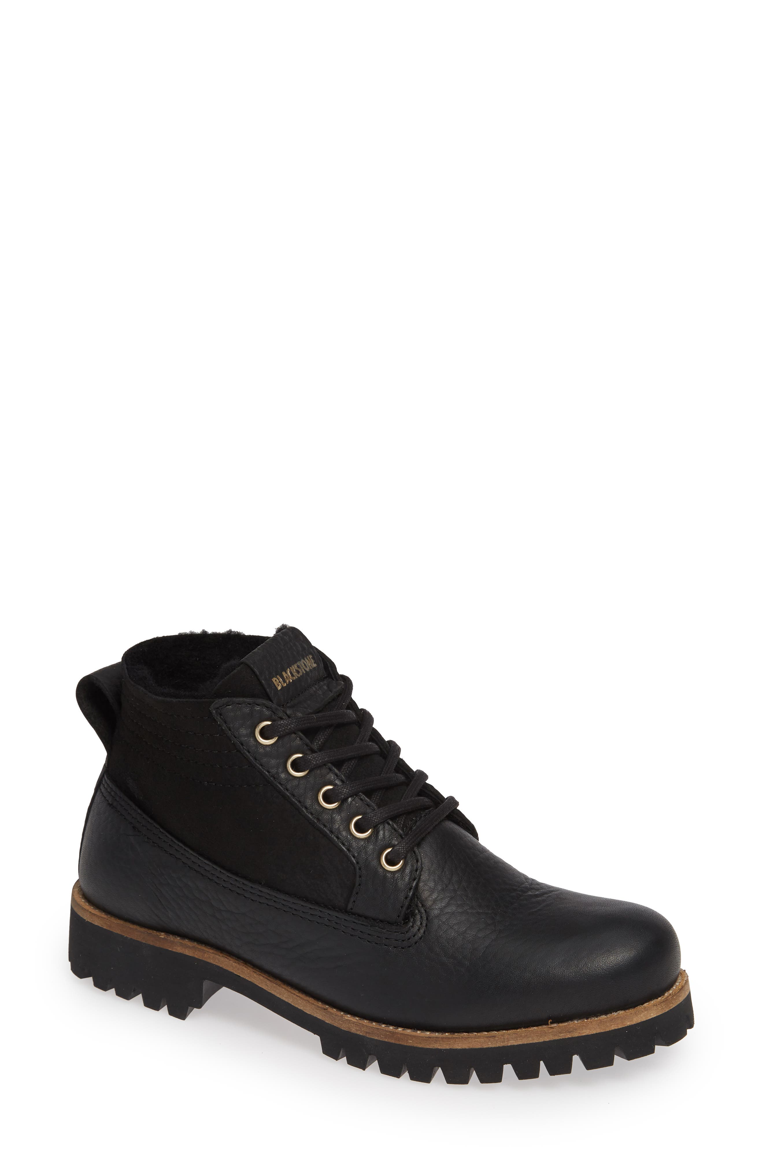 Blackstone Ql54 Genuine Shearling Lined Bootie, Black