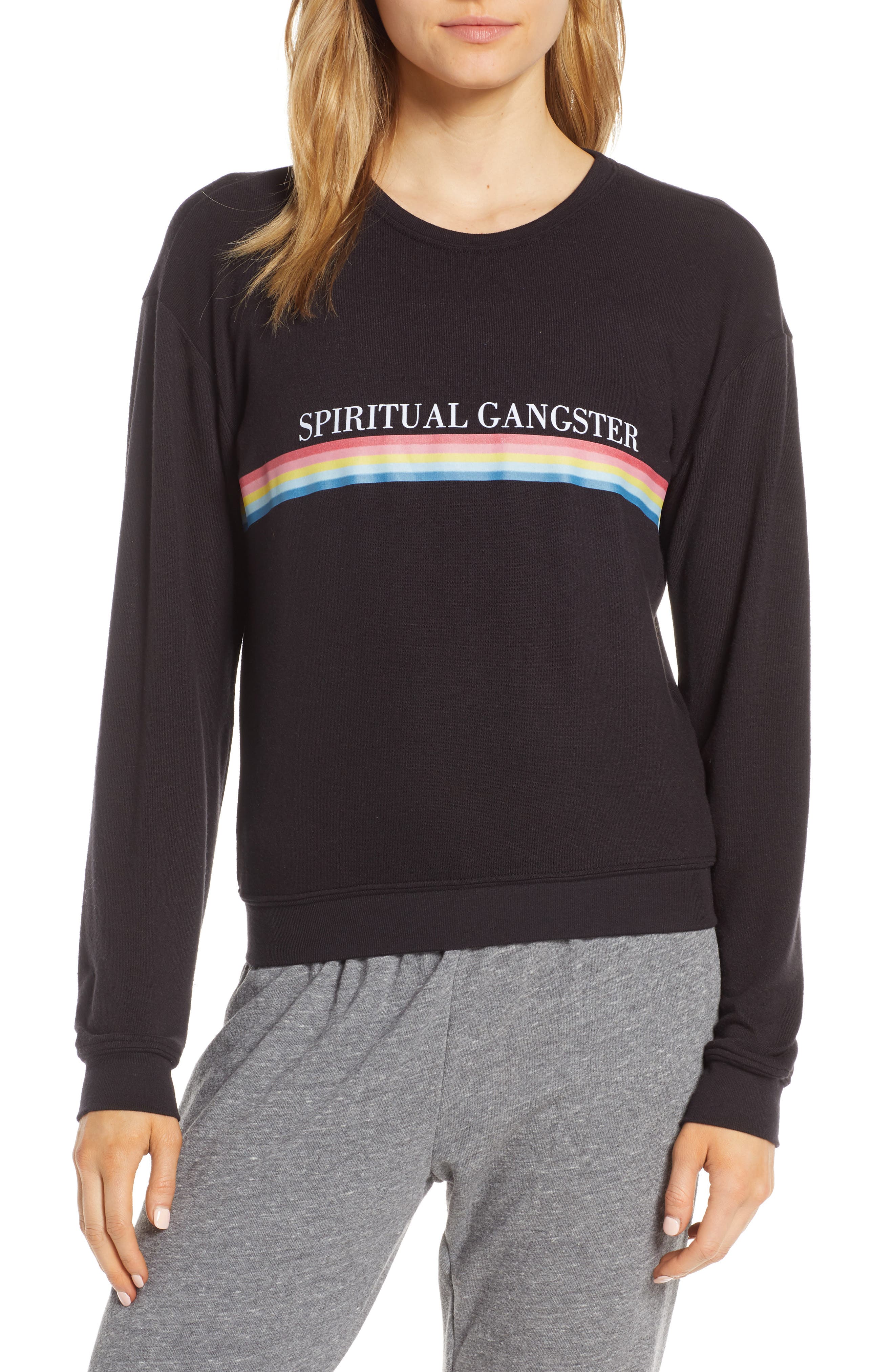 Spiritual Gangster Savasana Rainbow Sweatshirt
