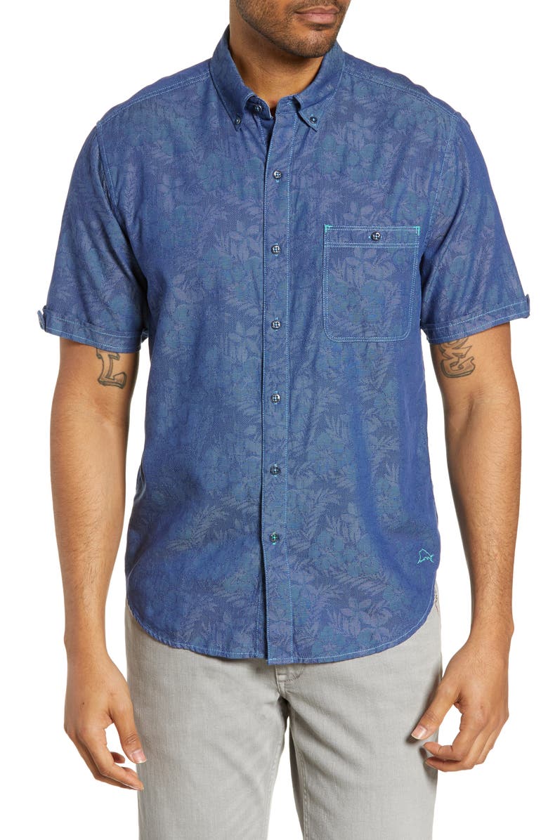 Tommy Bahama T-shirts Moana Fronds Woven Shirt
