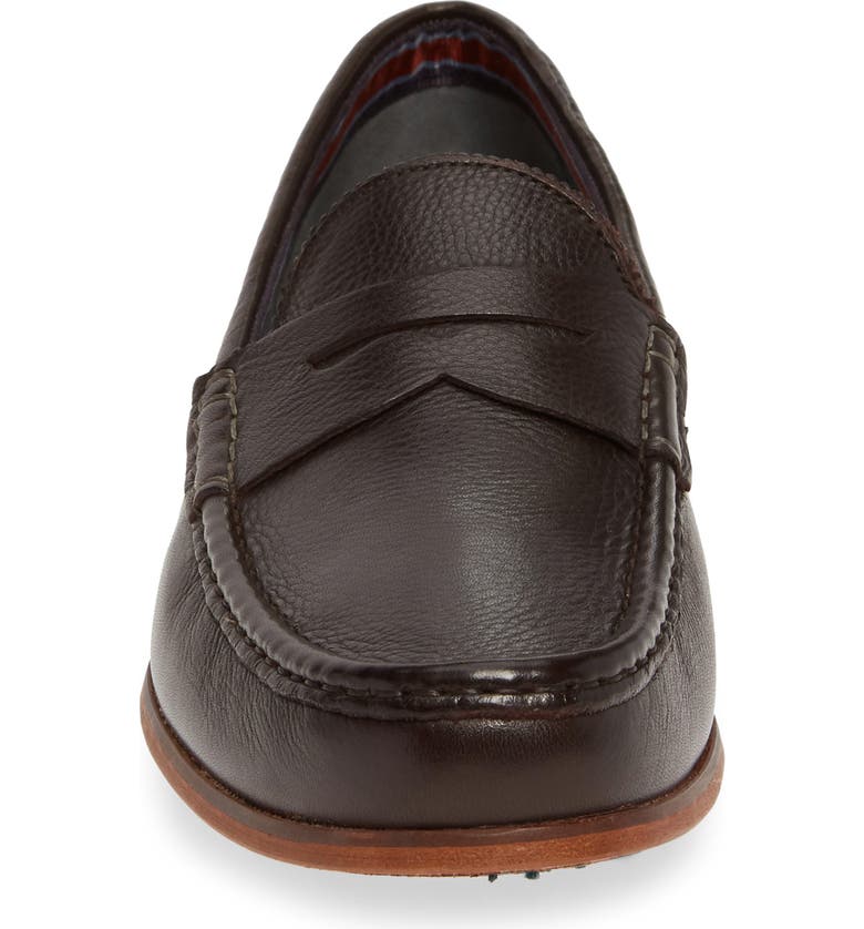 Ted Baker Men's Shornal Leather Penny Loafers In Brown Leather