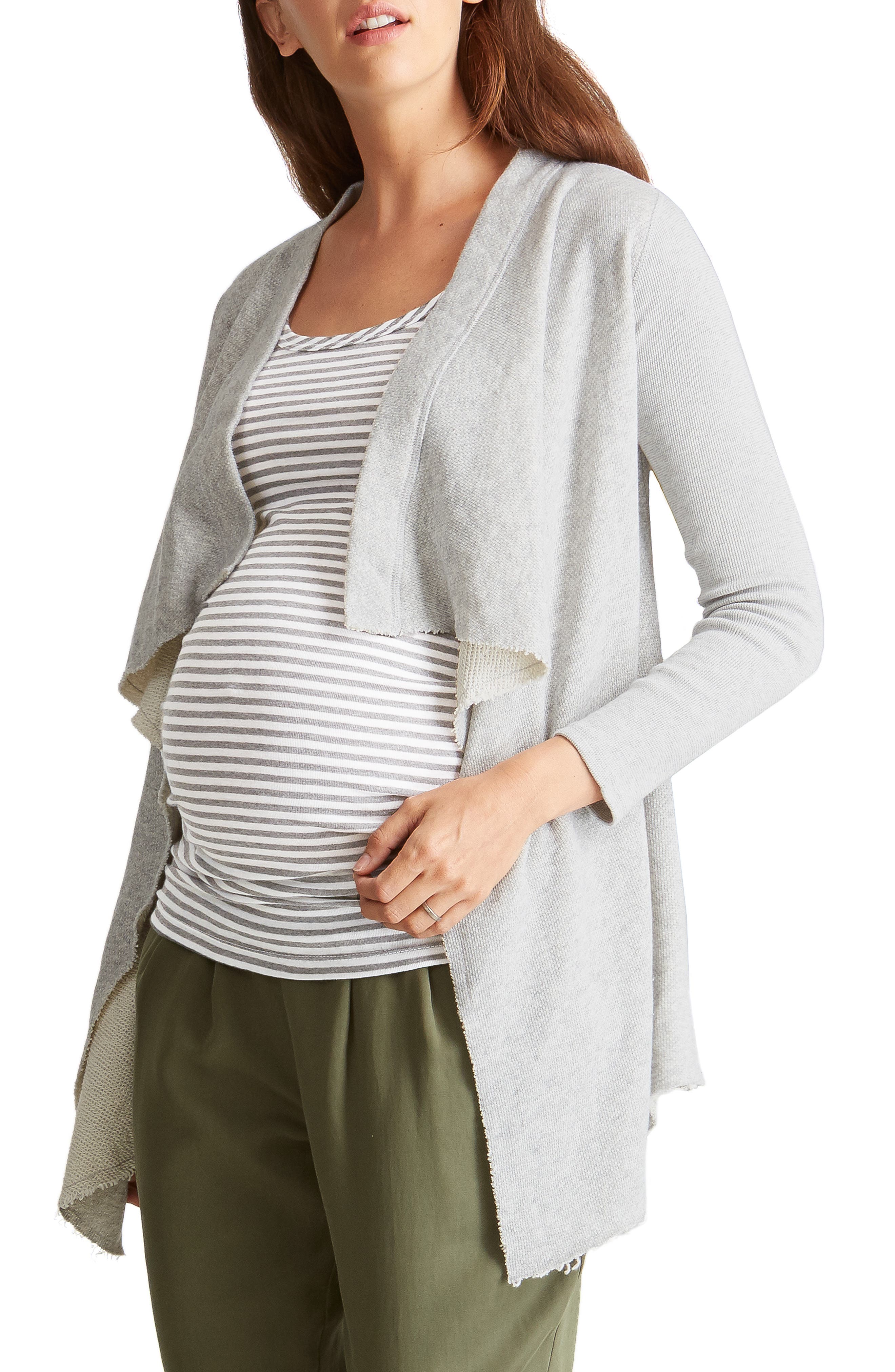 Ingrid & Isabel® Drape Front Maternity Cardigan Nordstrom