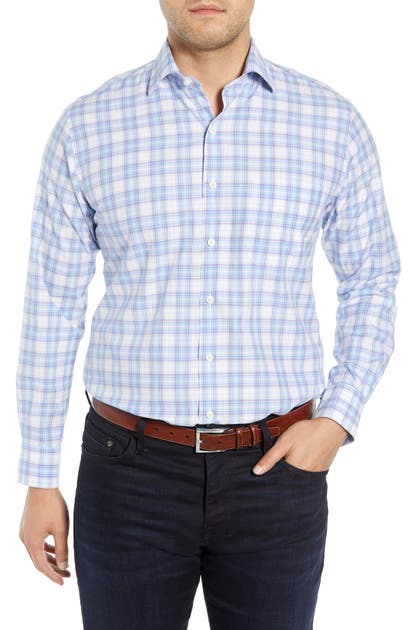 Peter Millar T-shirts CASWELL TARTAN PLAID SPORT SHIRT