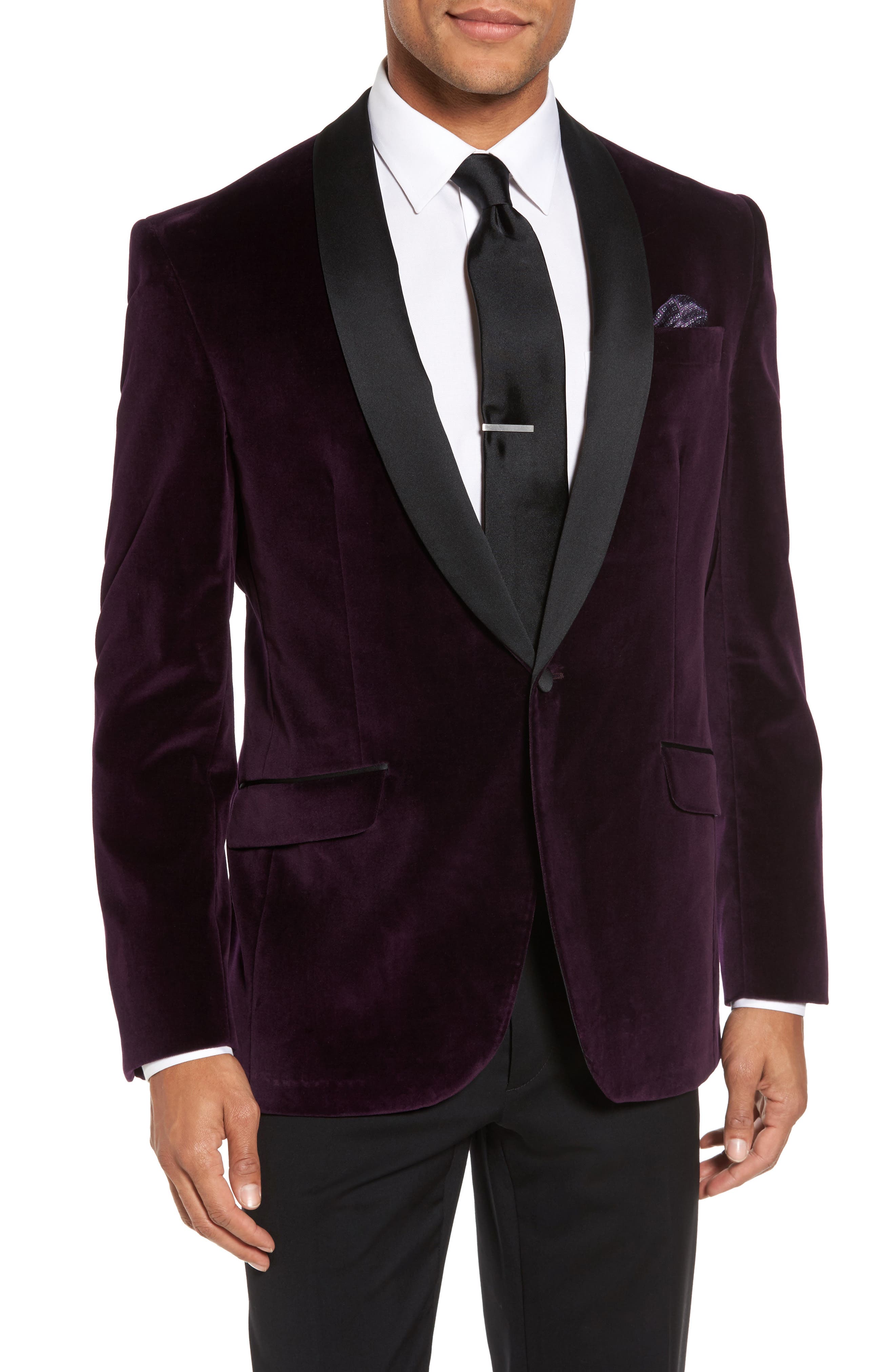 Ted Baker London Josh Trim Fit Velvet Dinner Jacket Nordstrom