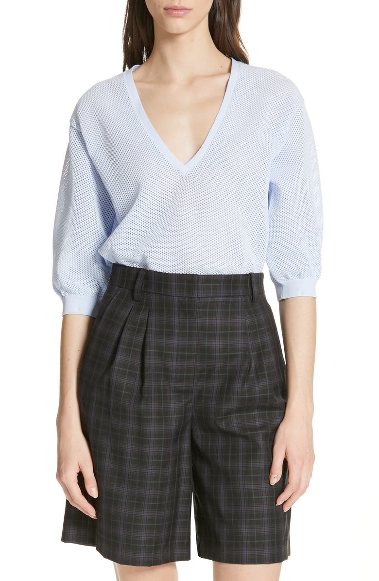 Tibi Sweaters V-NECK TECH SWEATER