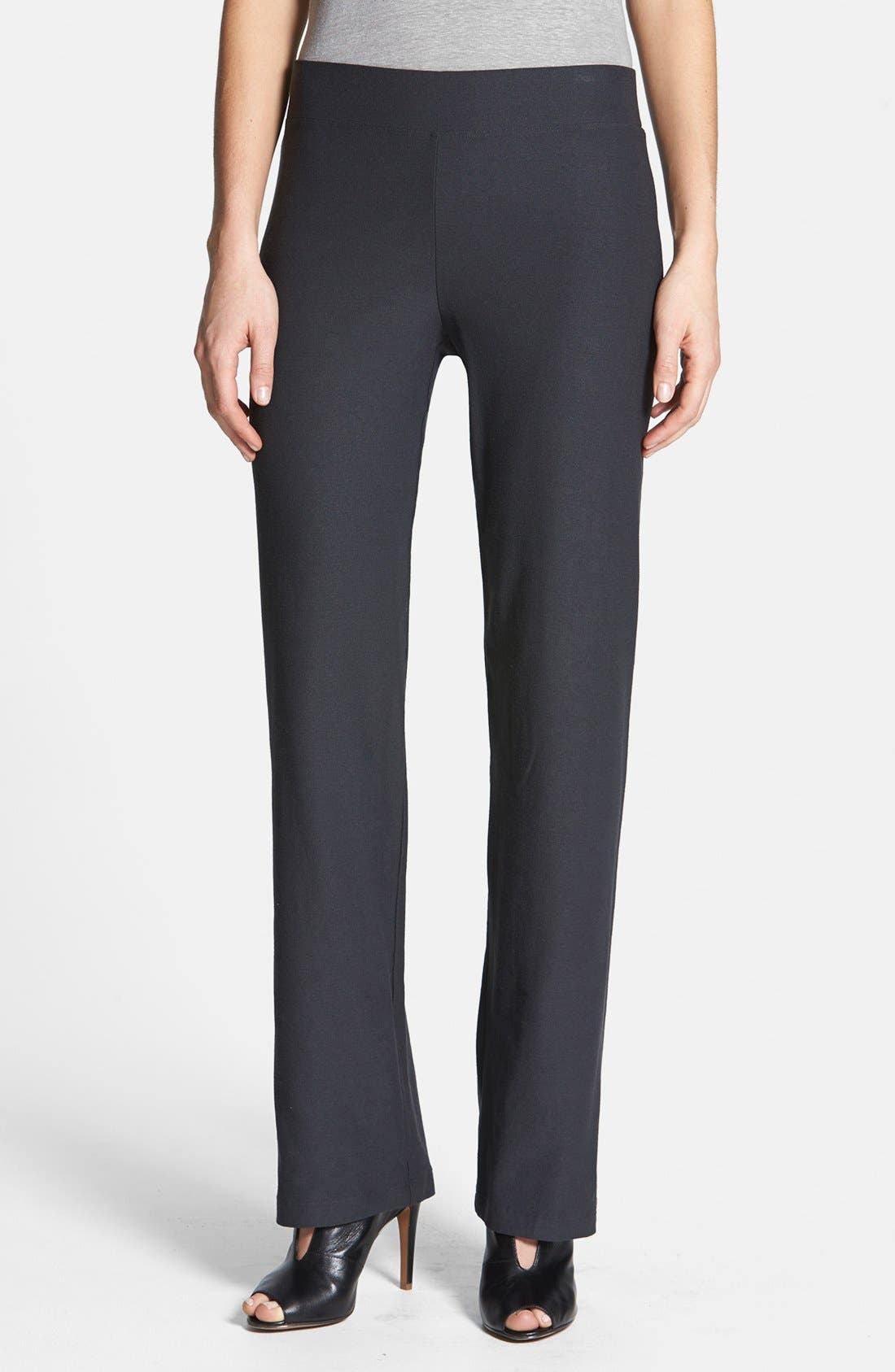 Eileen Fisher Straight Leg Crepe Pants (Regular & Petite) Nordstrom