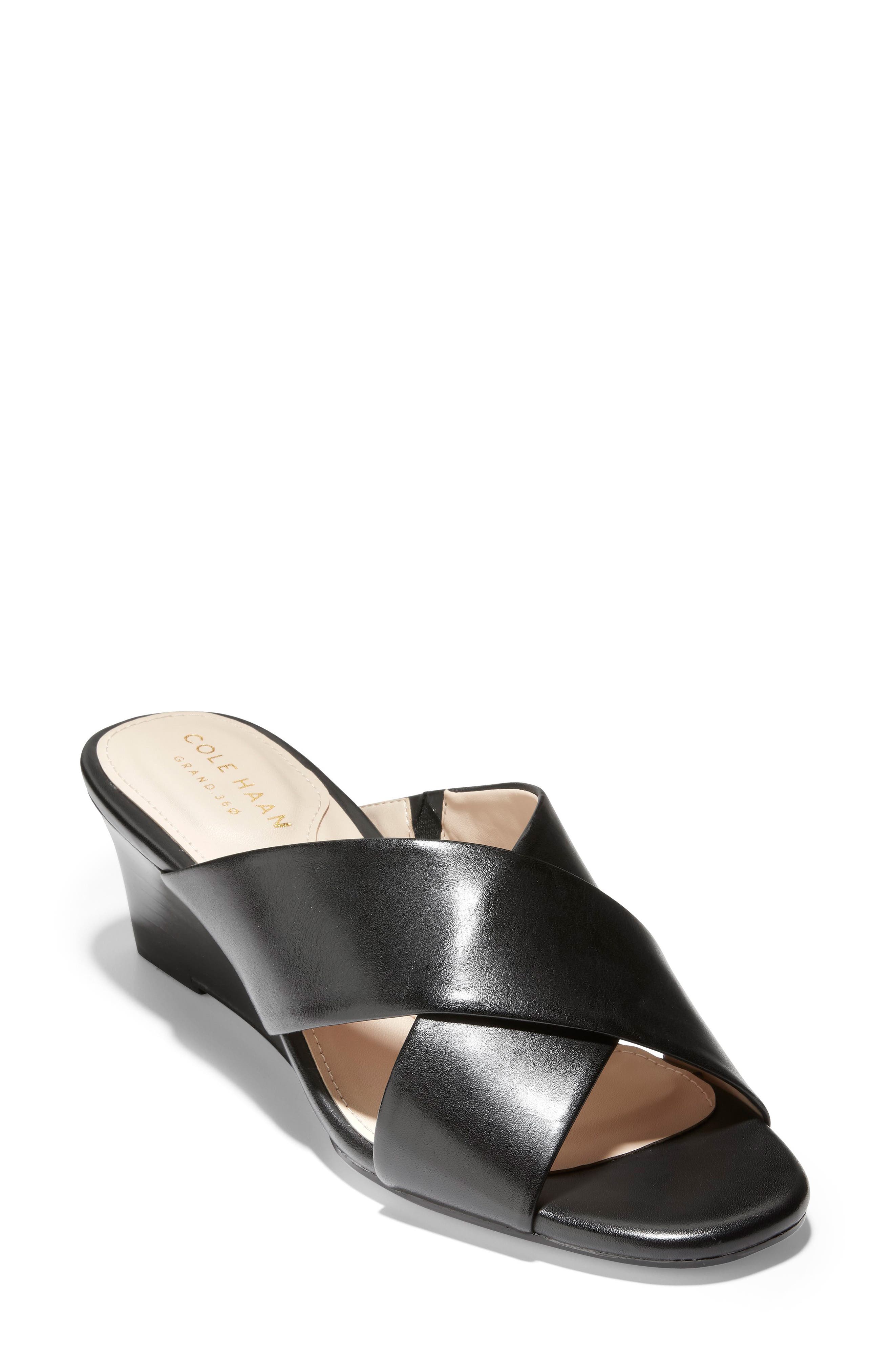 Cole Haan Adley Wedge Sandal, Black