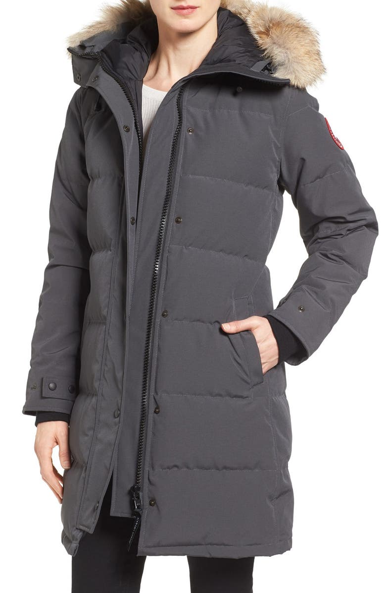 CANADA GOOSE SHELBURNE GENUINE COYOTE FUR TRIM DOWN PARKA,3802L