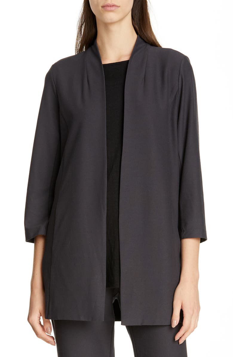 Eileen Fisher Jackets COLLARLESS LONG JACKET