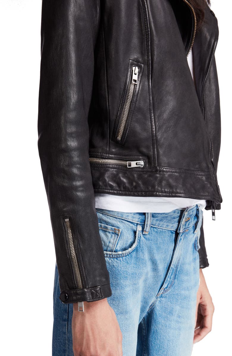ALLSAINTS CONROY LEATHER BIKER JACKET,WL096F