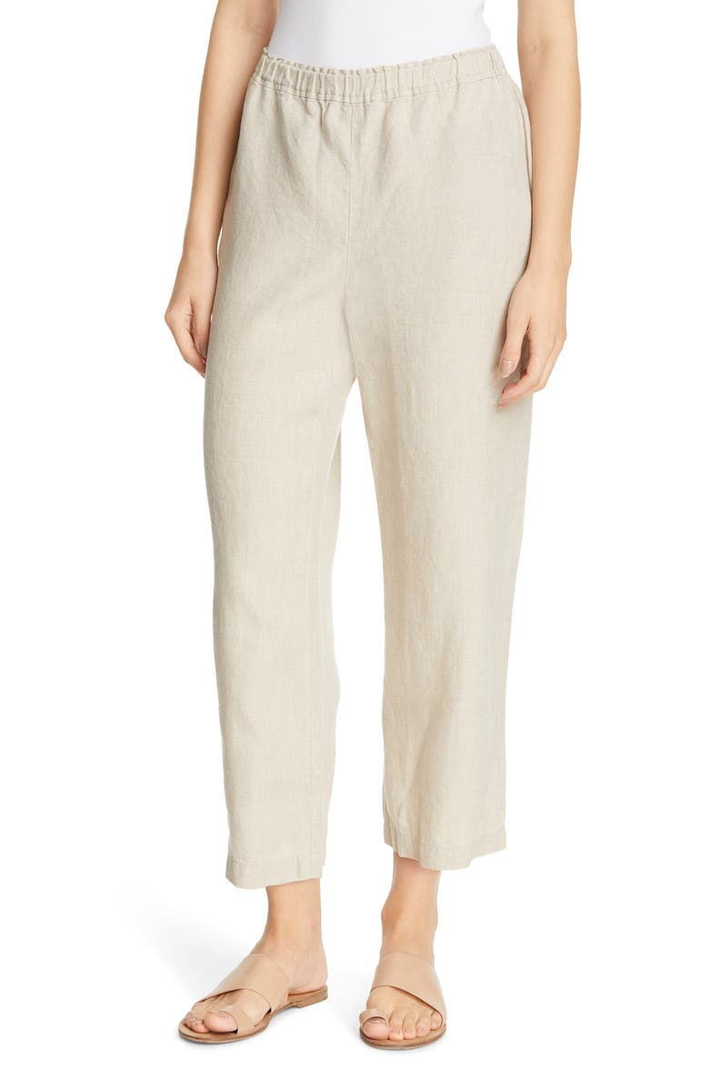 Eileen Fisher Pants CROPPED LINEN PANTS