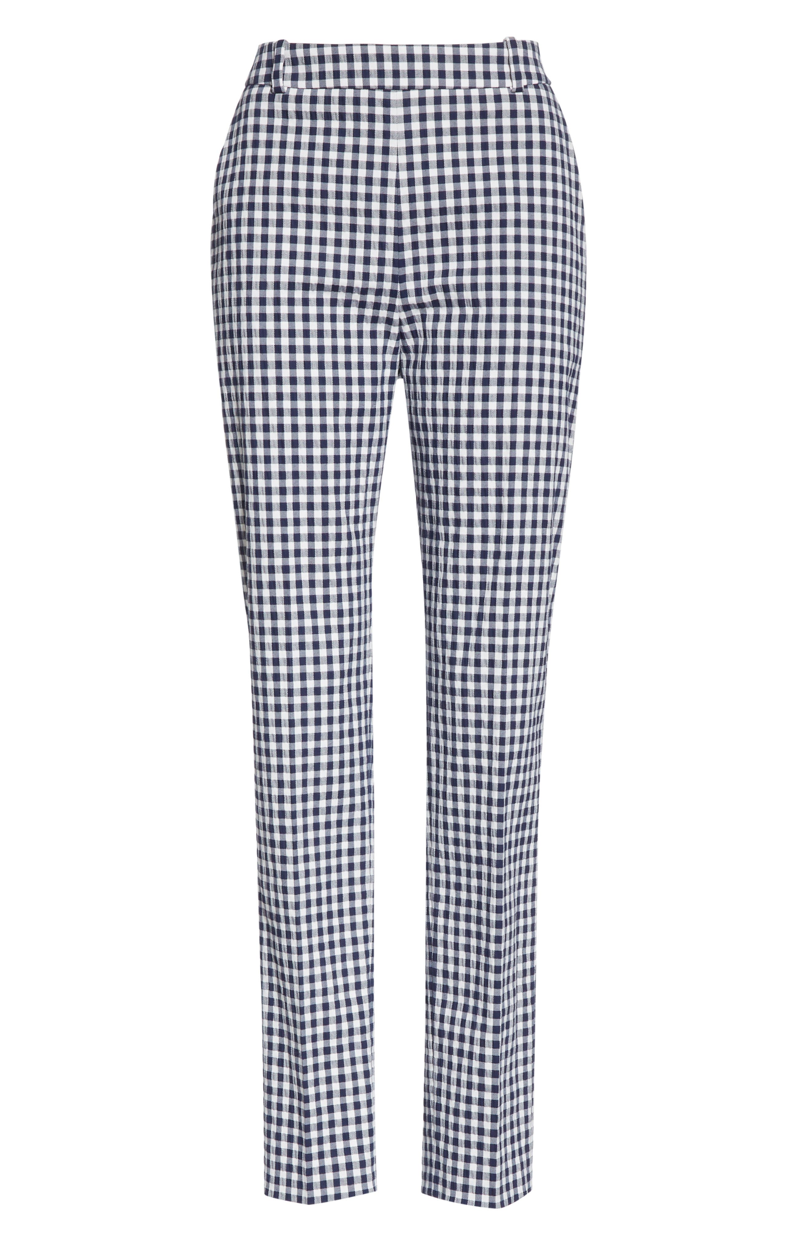 HUGO BOSS HELISY CHECK ANKLE TROUSERS