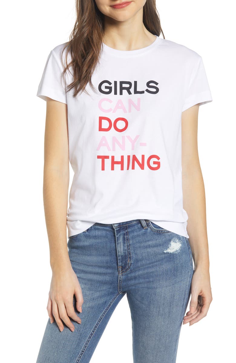 Zadig & Voltaire Tops GIRLS CAN DO ANYTHING COTTON TEE