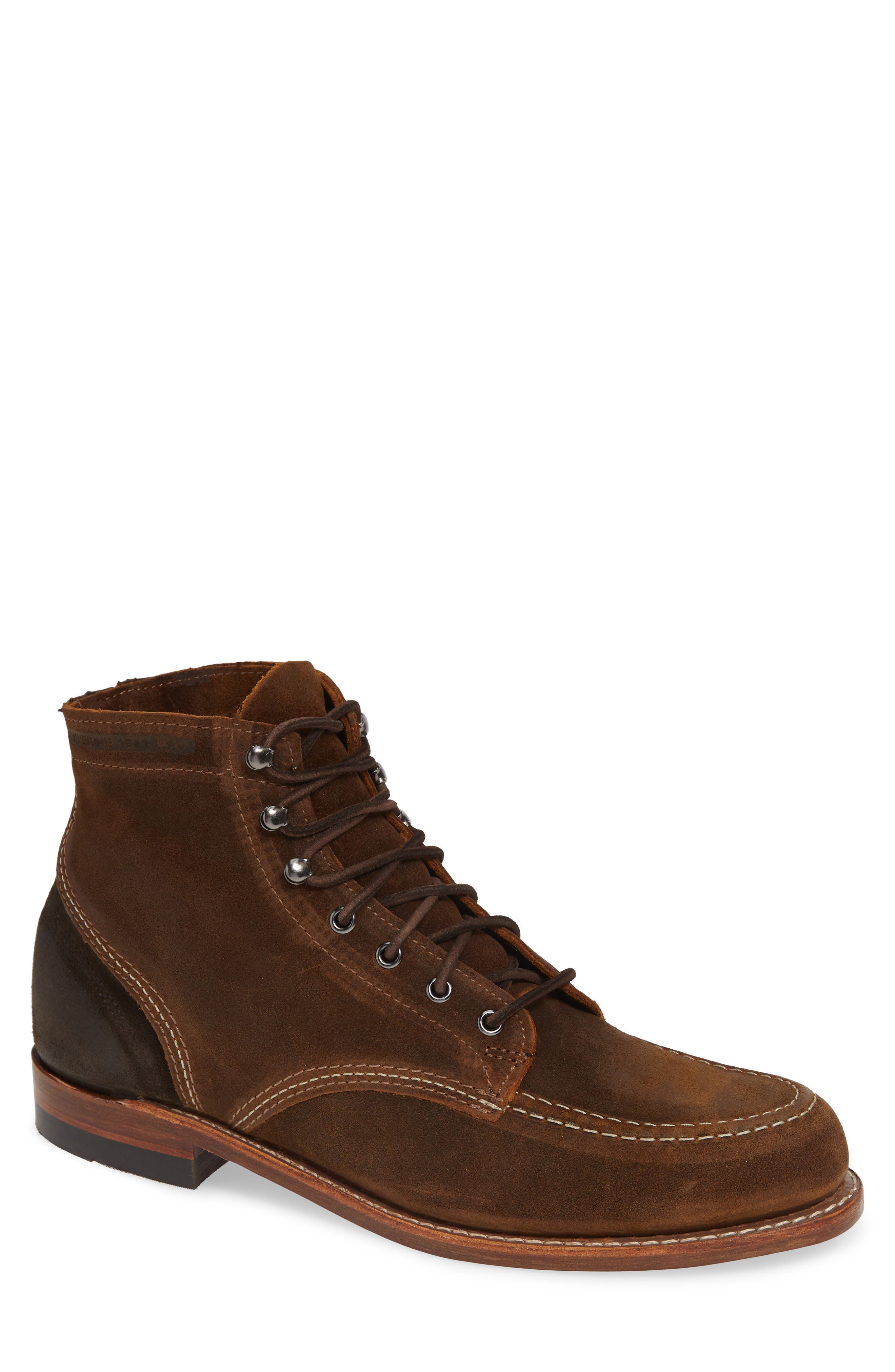 Wolverine 1000 Mile 1940 Apron Toe Boot, Brown