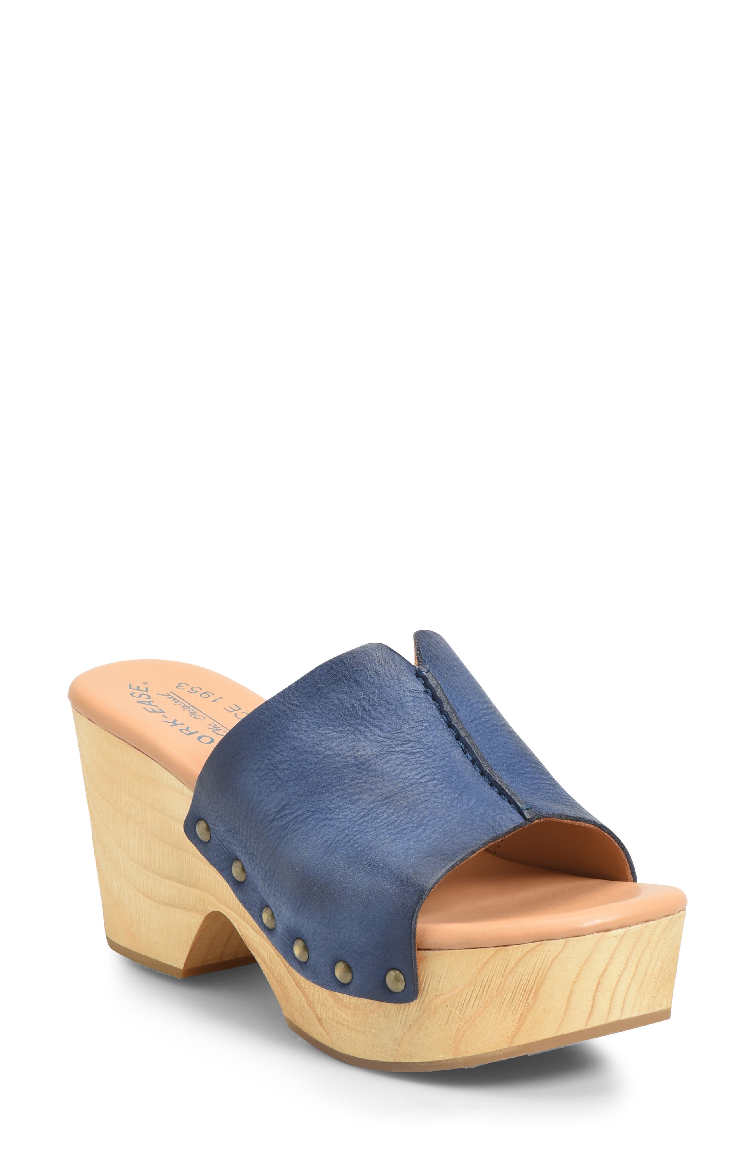 Women's Kork-ease Waone Slide Sandal, Size 6 M - Blue