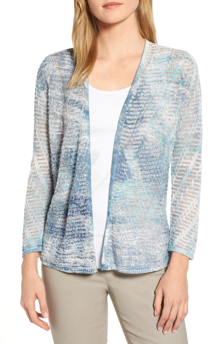 Nic+zoe Tops SEA MAP CARDIGAN